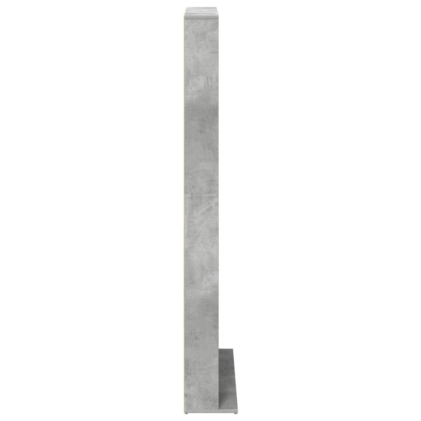 CD skap Betonggrå 65 x 23,5 x 175 cm Konstruert tre