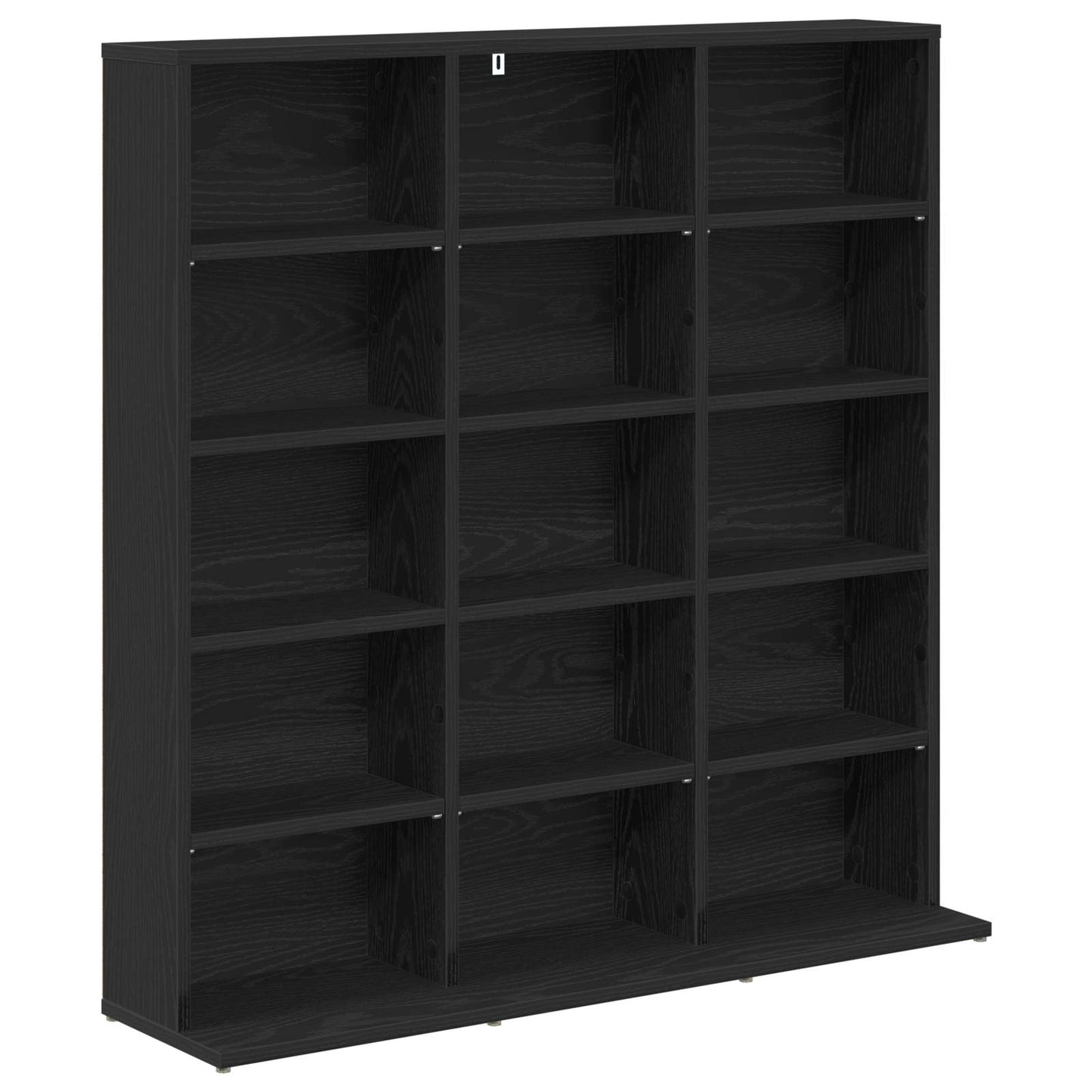 CD skap Svart eik 96 x 23,5 x 97,5 cm Konstruert tre