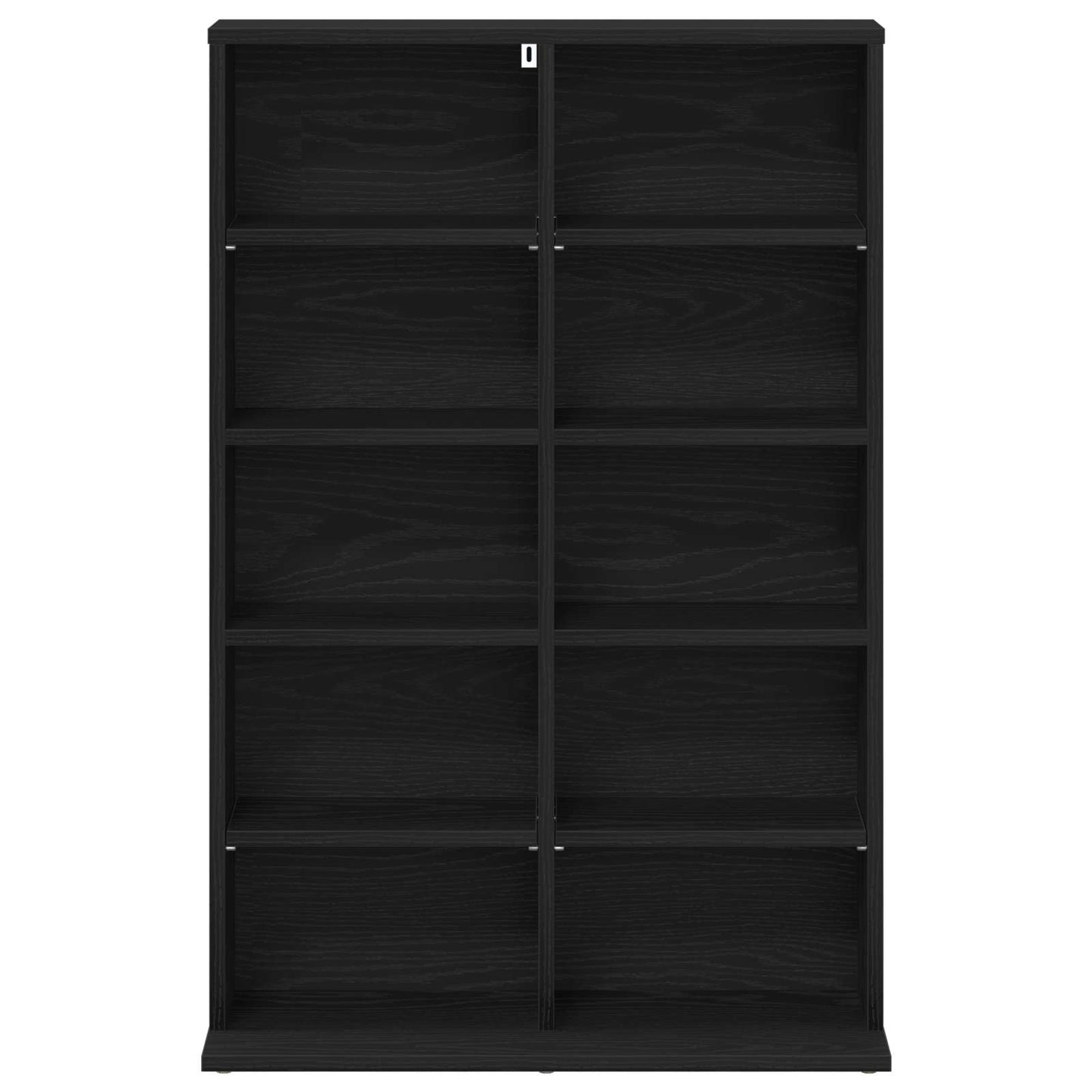 CD skap Svart eik 65 x 23,5 x 97,5 cm Konstruert tre