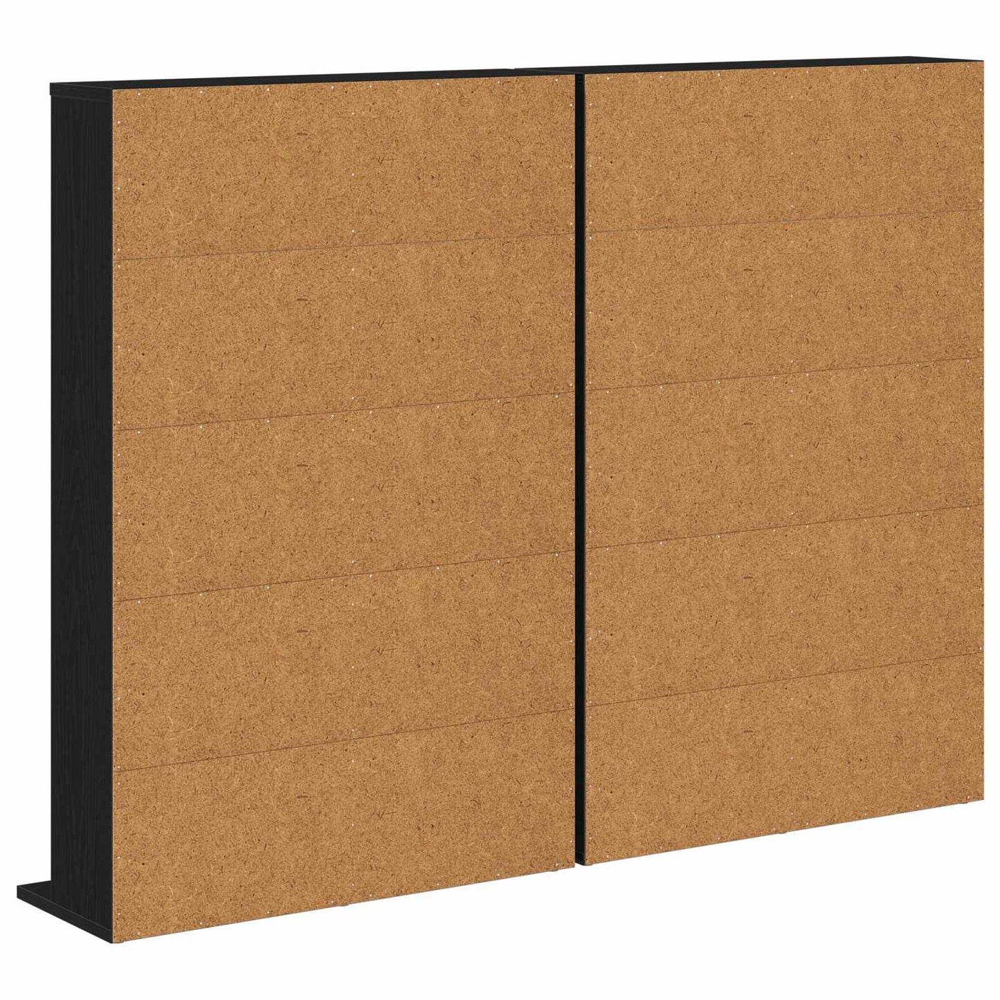 CD skap 2 stk. Svart eik 65 x 23,5 x 97,5 cm Konstruert tre