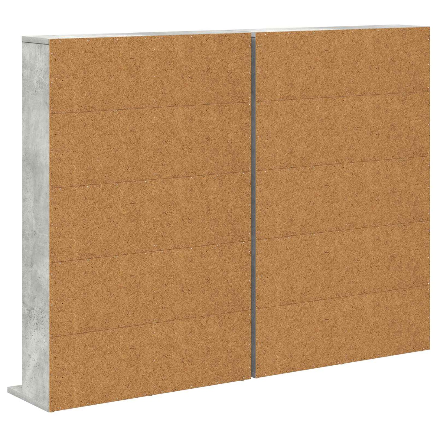 CD skap 2 stk. Betonggrå 65 x 23,5 x 97,5 cm Konstruert tre