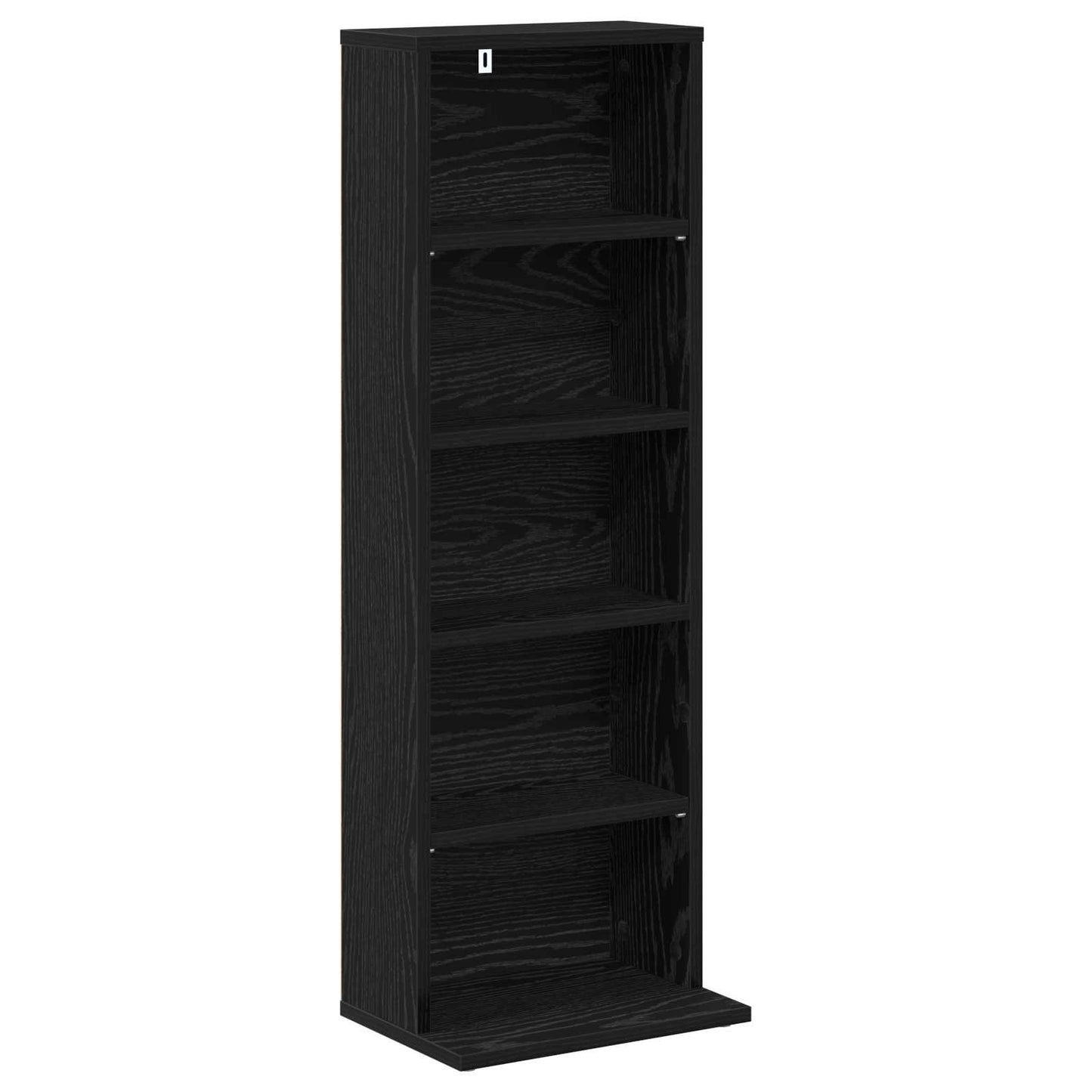 CD skap Svart eik 33 x 23,5 x 97,5 cm Konstruert tre