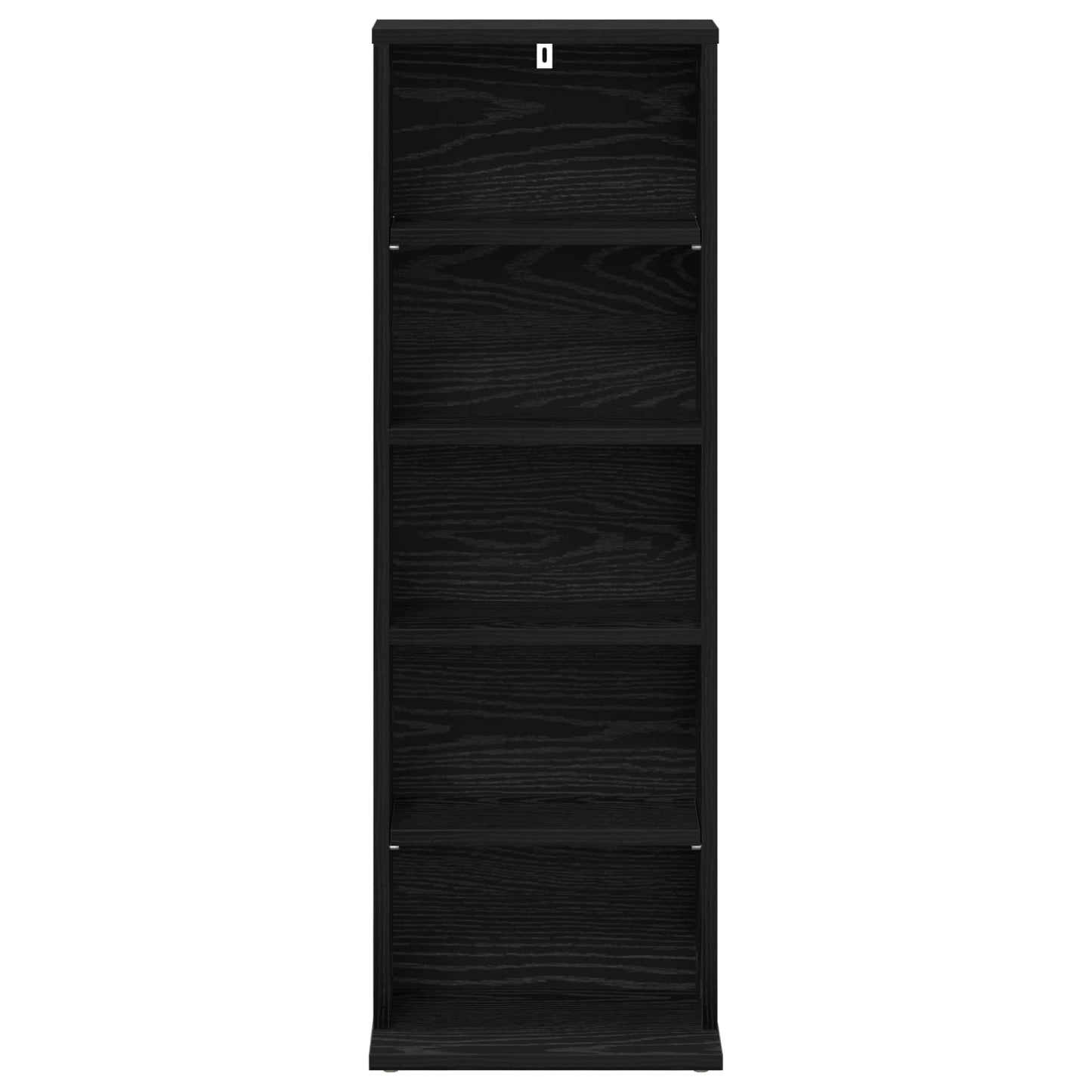 CD skap Svart eik 33 x 23,5 x 97,5 cm Konstruert tre