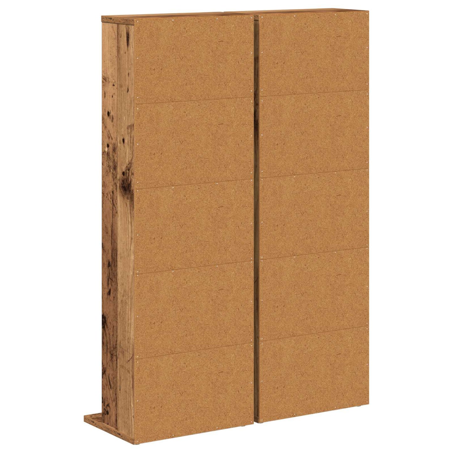 CD skap 2 stk. Gammelt tre 33 x 23,5 x 97,5 cm Konstruert tre