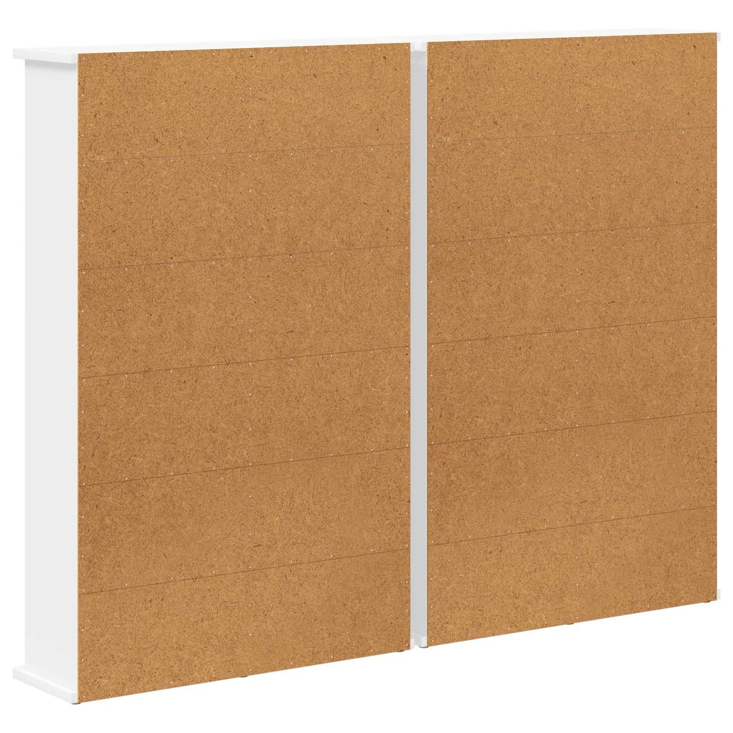 CD skap 2 stk. Hvit 60 x 17 x 92 cm Konstruert tre