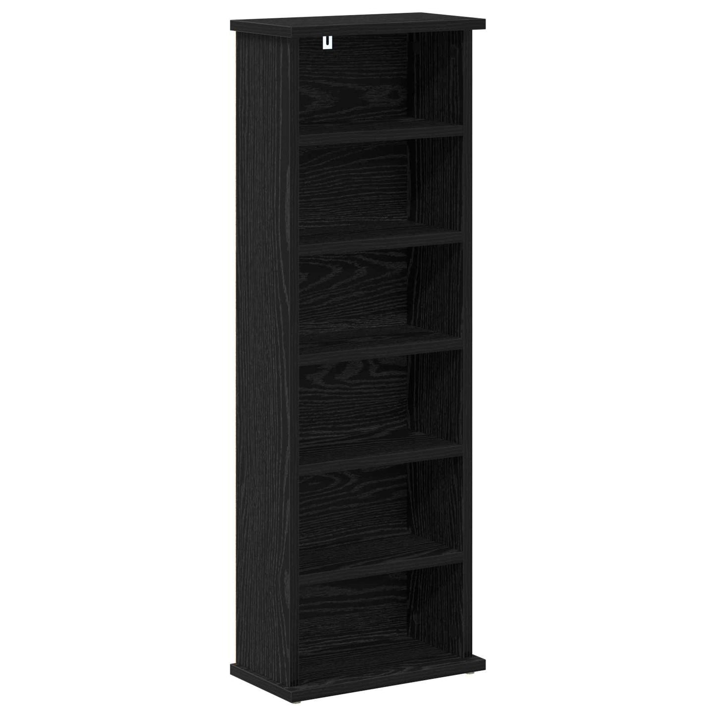 CD skap 2 stk. Svart eik 60 x 17 x 92 cm Konstruert tre