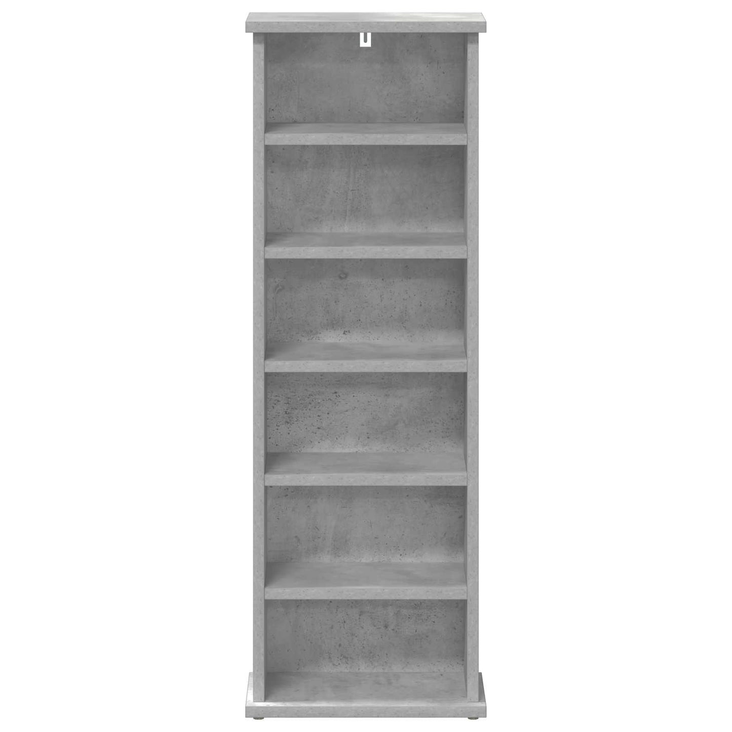 CD skap Betonggrå 60 x 17 x 92 cm Konstruert tre