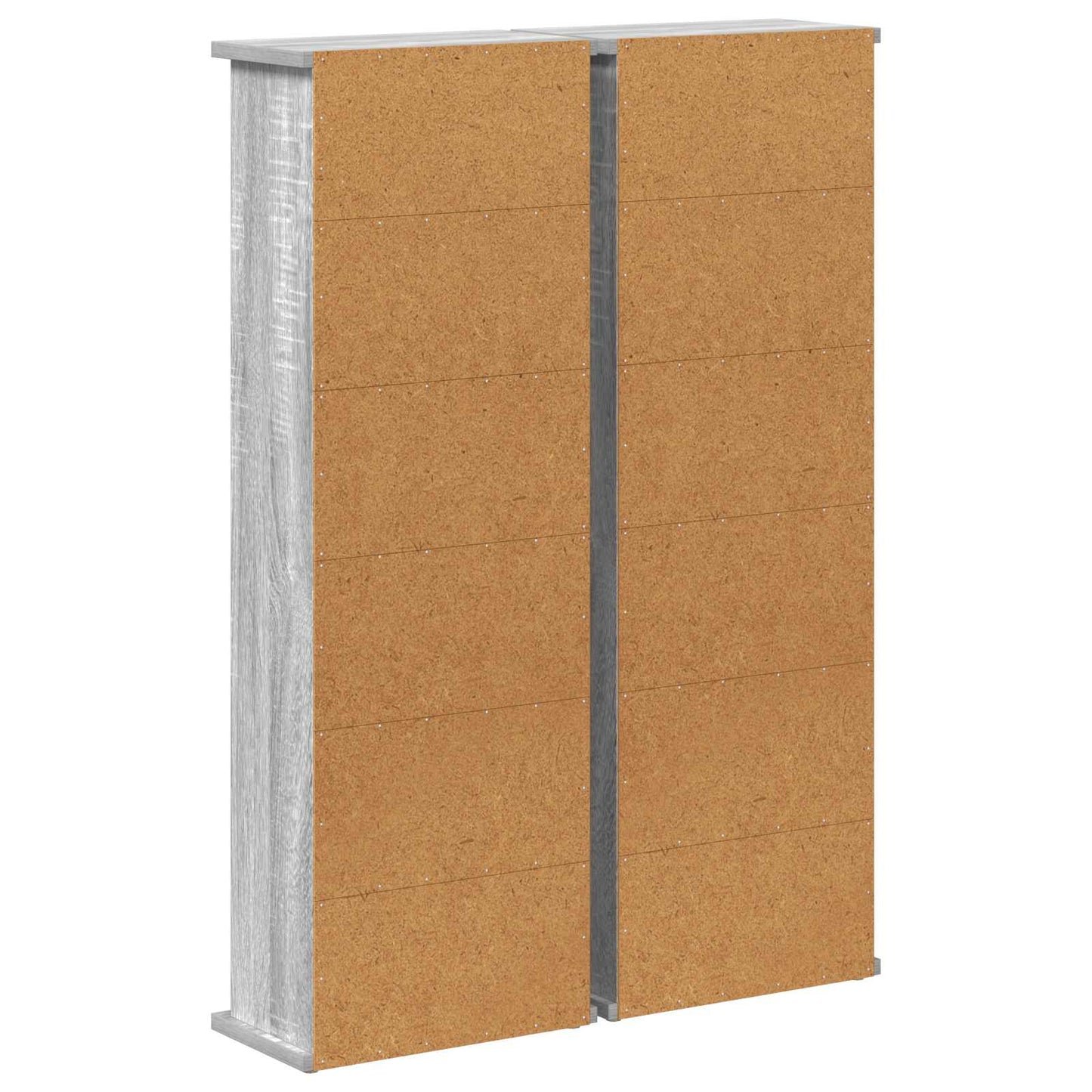 CD skap 2 stk. Grå Sonoma 60 x 17 x 92 cm Konstruert tre