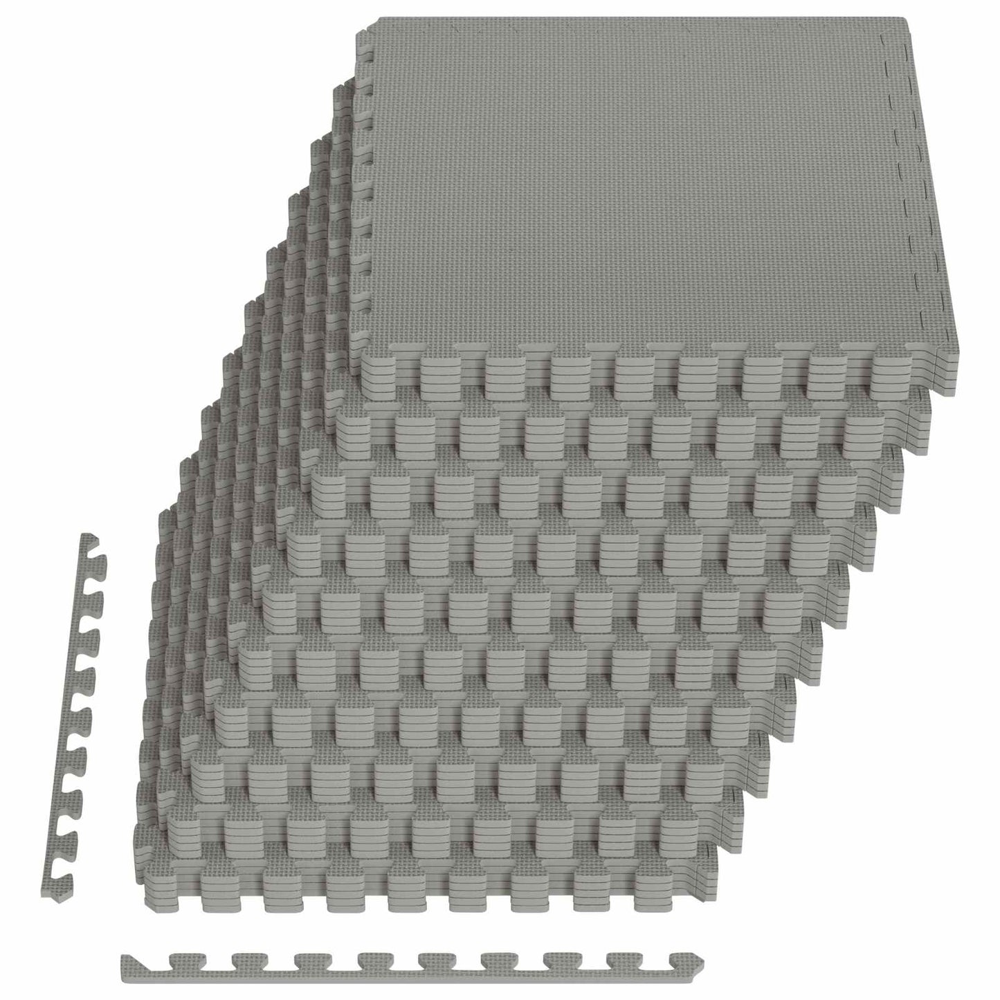 Gulvmatter 40 pcs Grå 14,4 m² EVA Skum