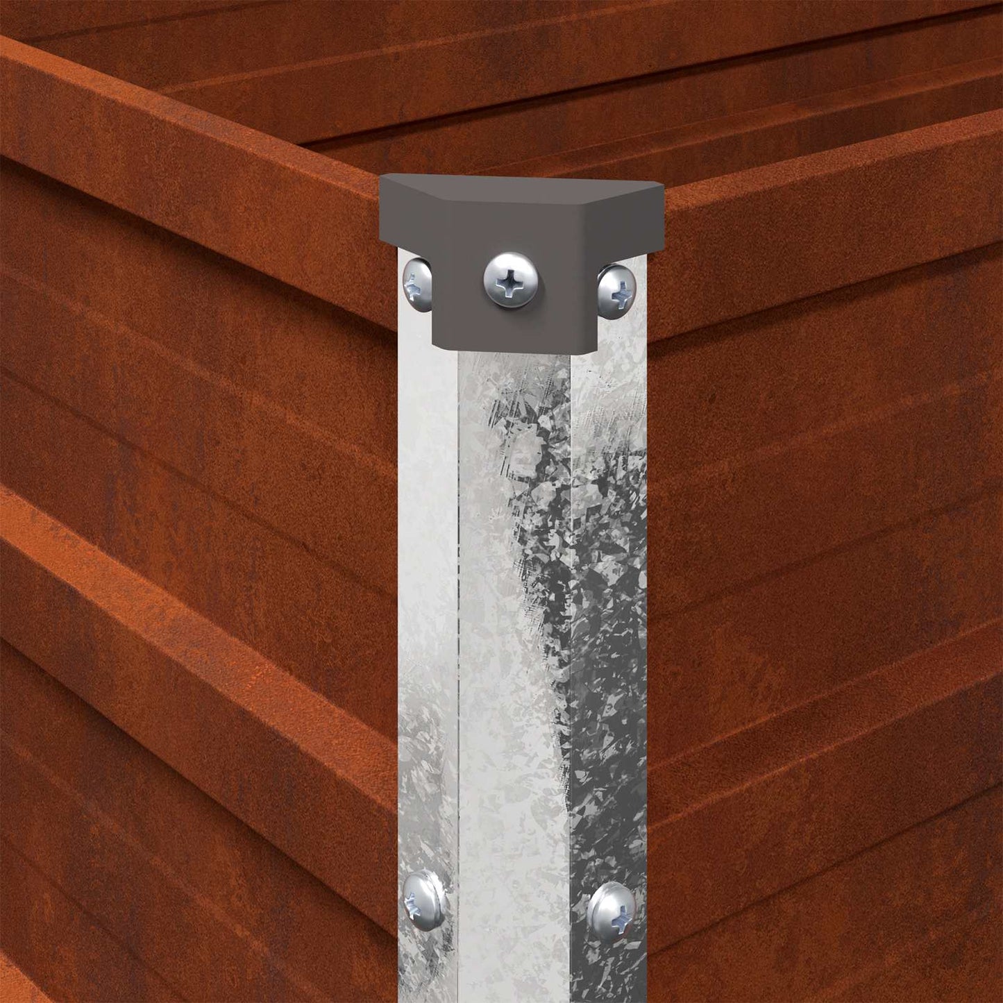 Hevet Hagebed Rusten 480 x 40 x 24 cm papp