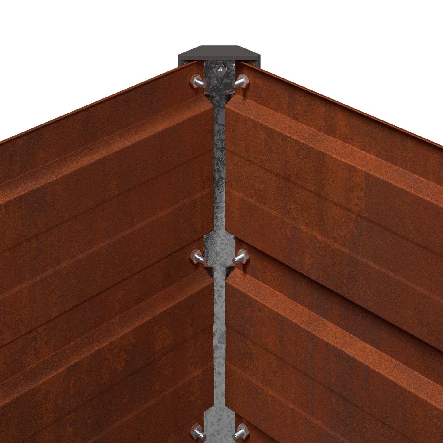 Hevet Hagebed Rusten 480 x 40 x 24 cm papp
