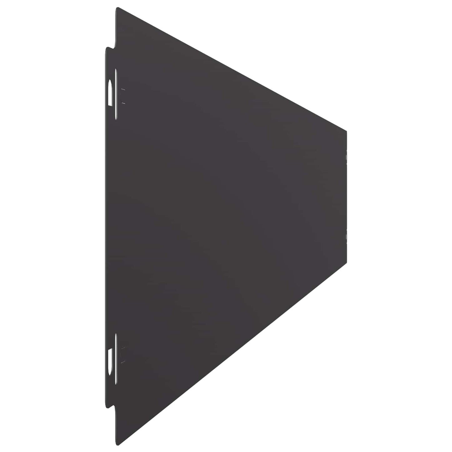 Gjerdekant 30 pcs 15 x 103 cm Stål Svart