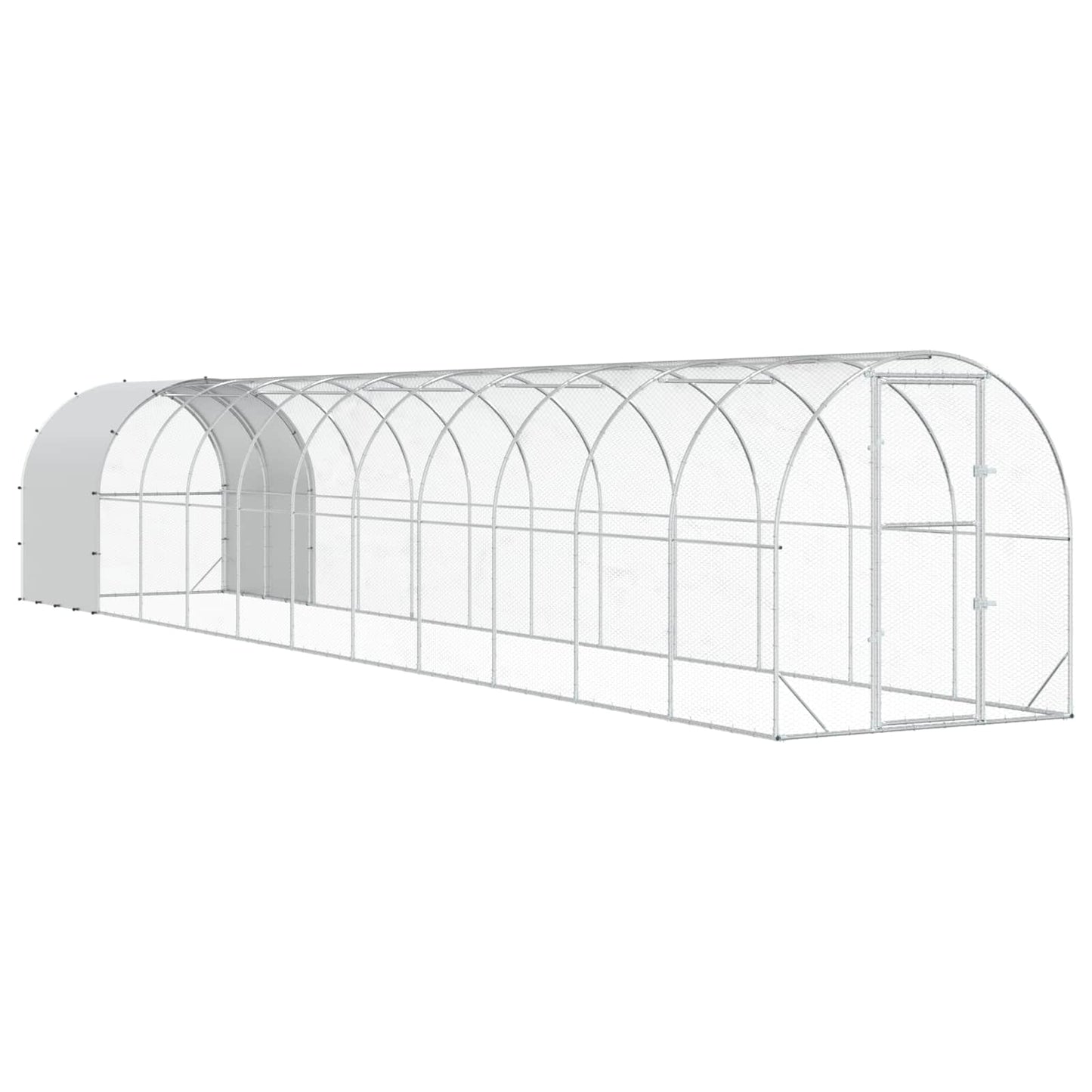 Hønsehus Sølv 1200 x 200 x 200 cm Galvanisert stål