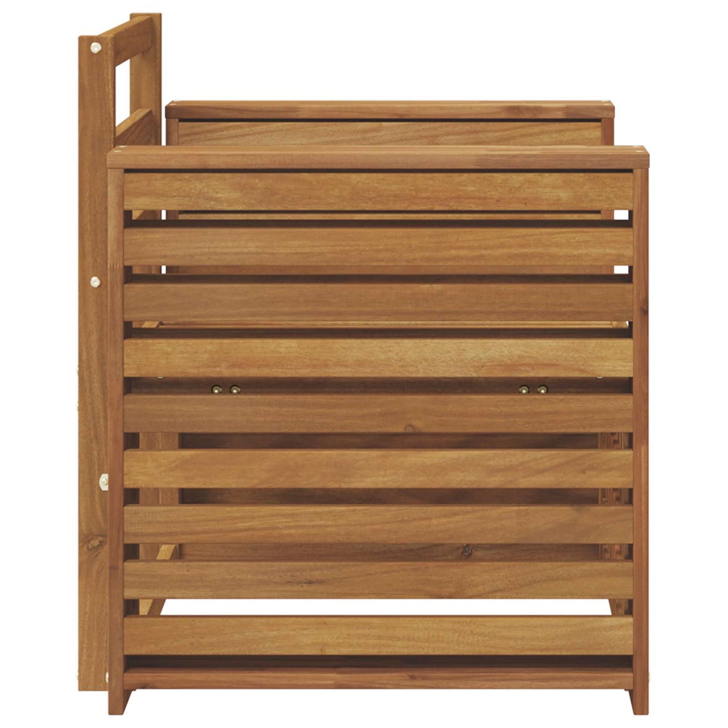 Utesofa Solid akasietre Naturlig