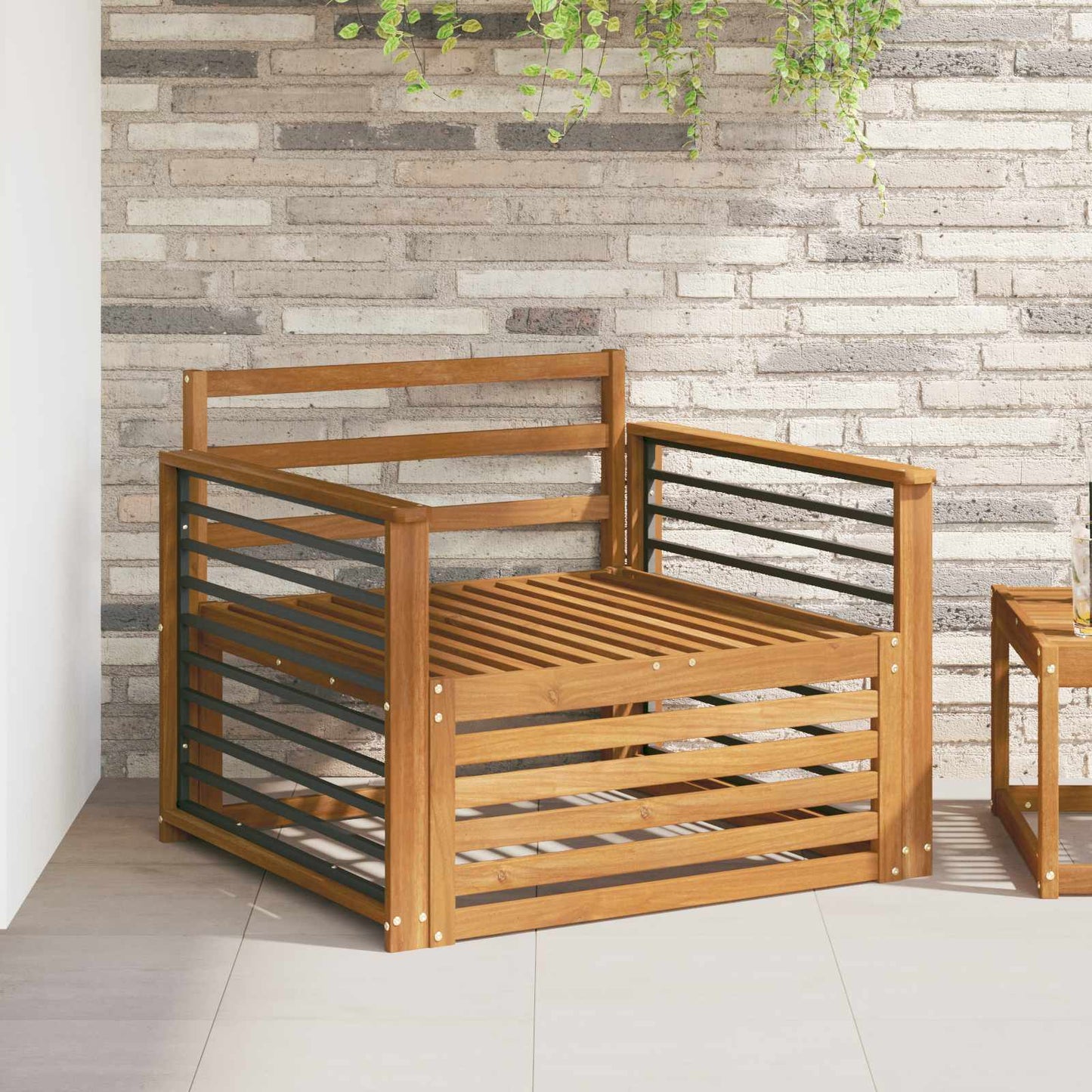 2 Stk Utesofa Naturlig