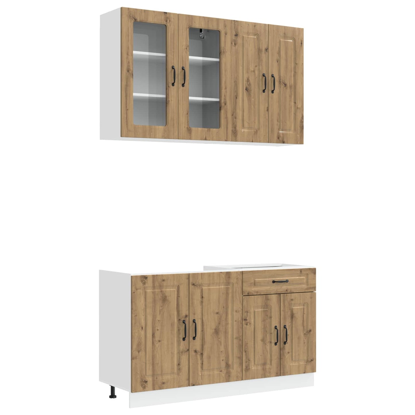 Kjøkken enhet KALMAR 4 pcs Artisan eik Konstruert tre