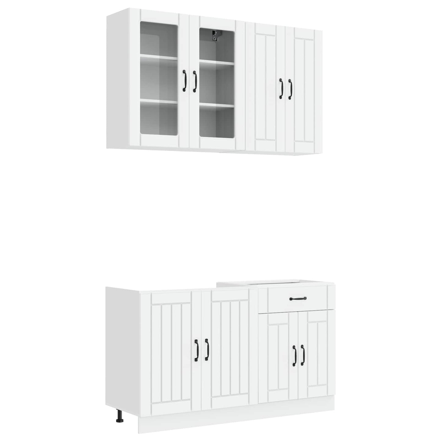Kjøkken enhet LUCCA 4 pcs Hvit Konstruert tre