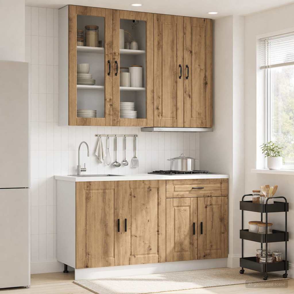 Kjøkken enhet PORTO 4 pcs Artisan eik Konstruert tre