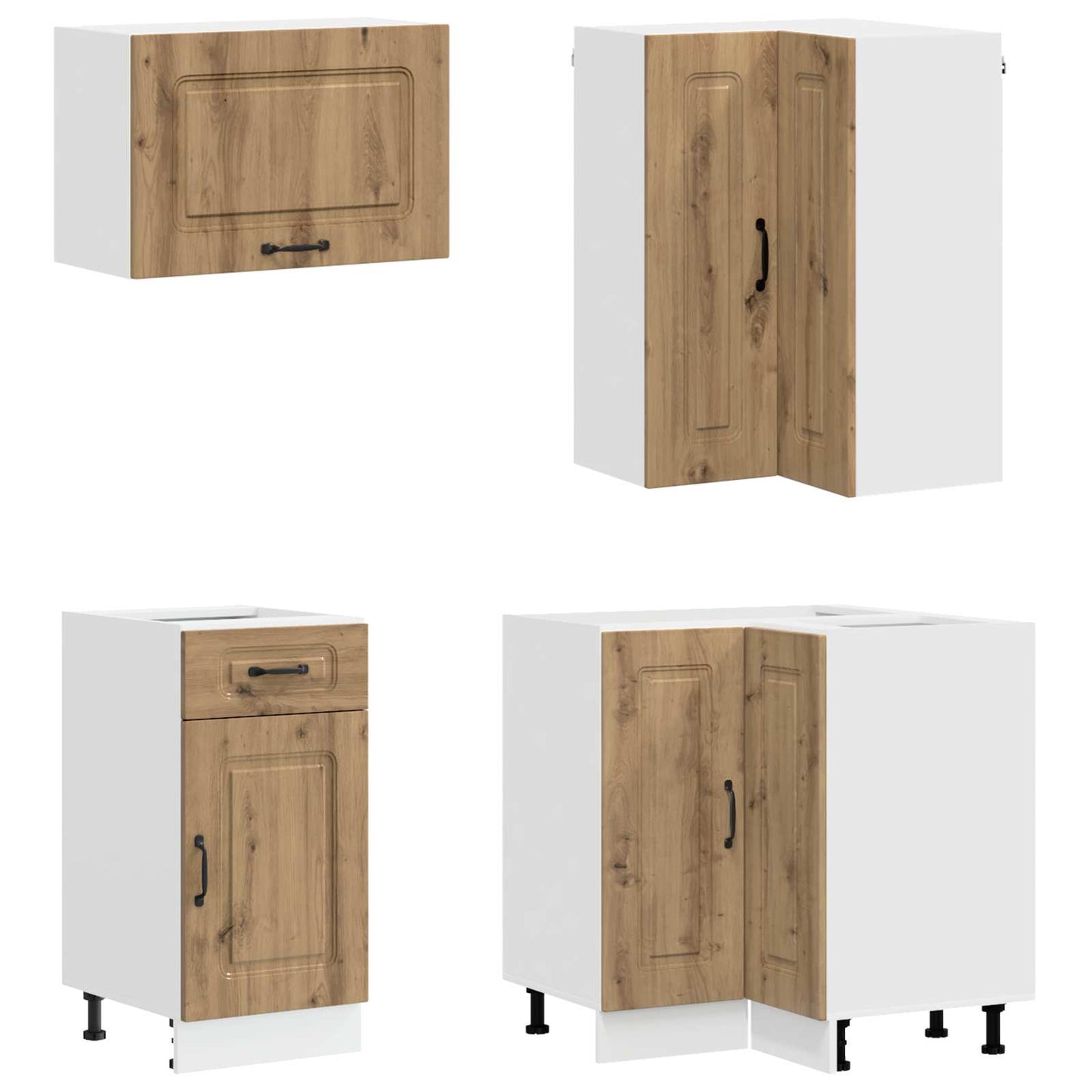 Kjøkken enhet KALMAR 8 pcs Artisan eik Konstruert tre