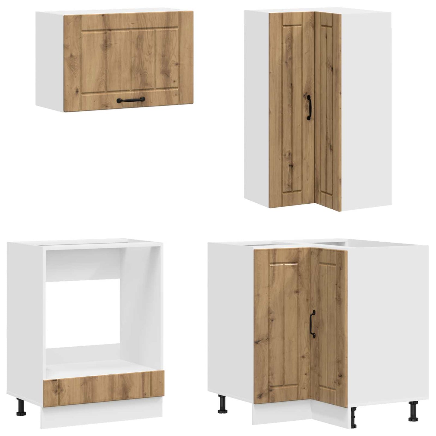 Kjøkken enhet LUCCA 8 pcs Artisan eik Konstruert tre