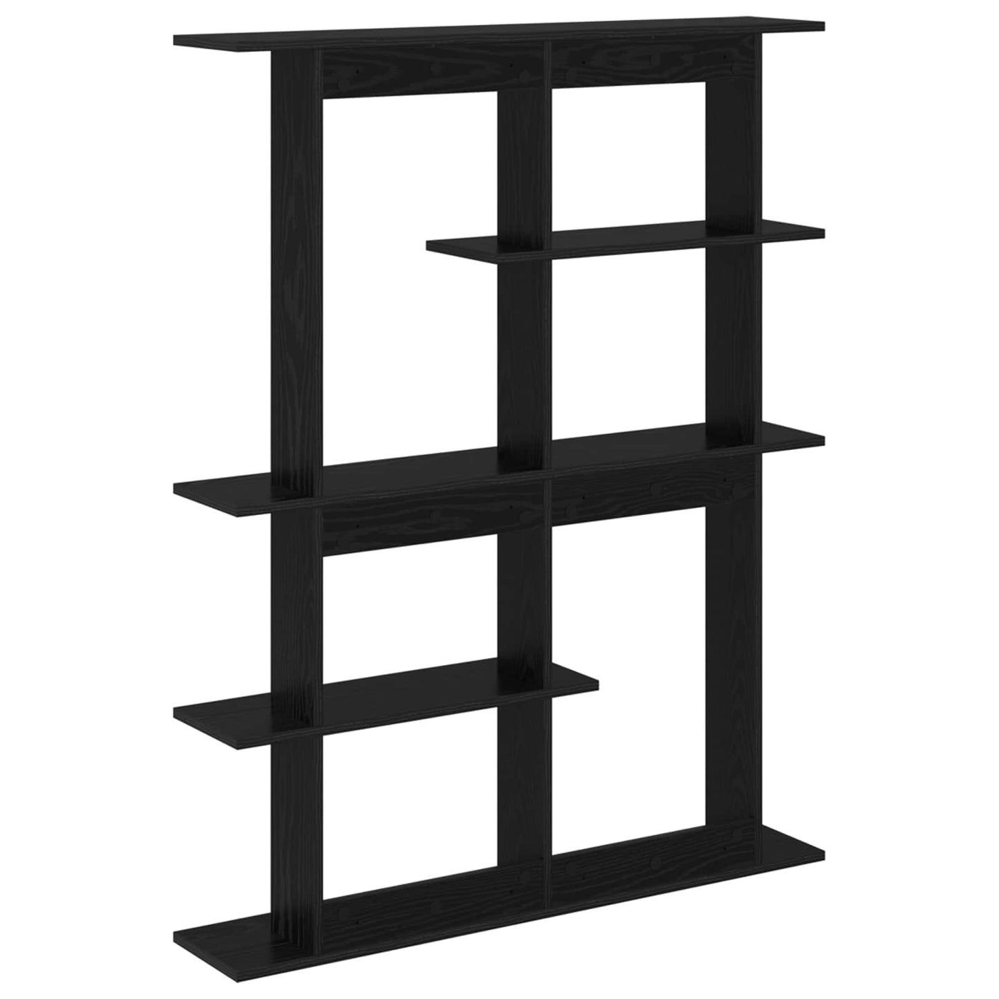 Vegghylleenhet Svart 102 x 20 x 130 cm Konstruert tre