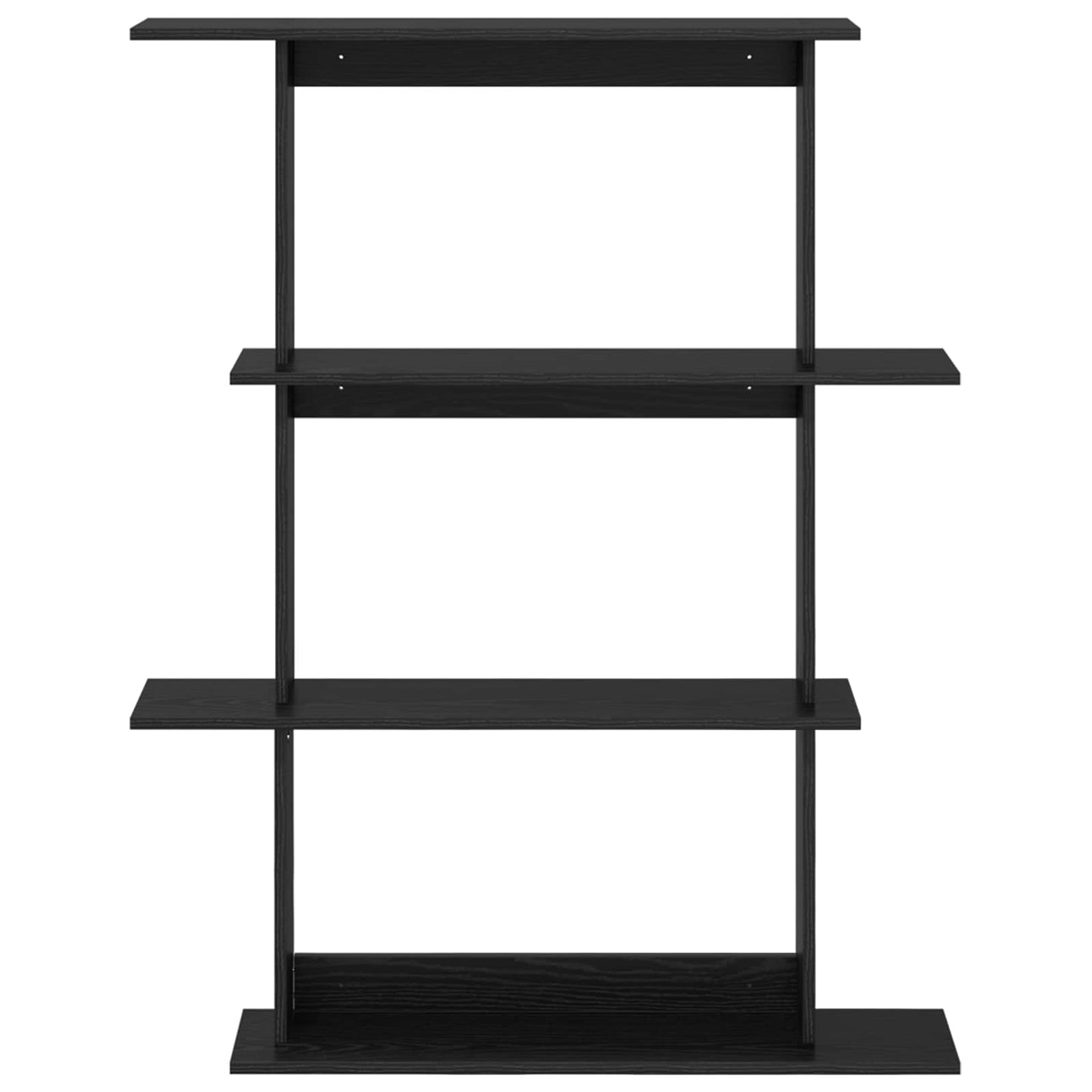 Vegghylleenhet Svart 100 x 20 x 126 cm Konstruert tre