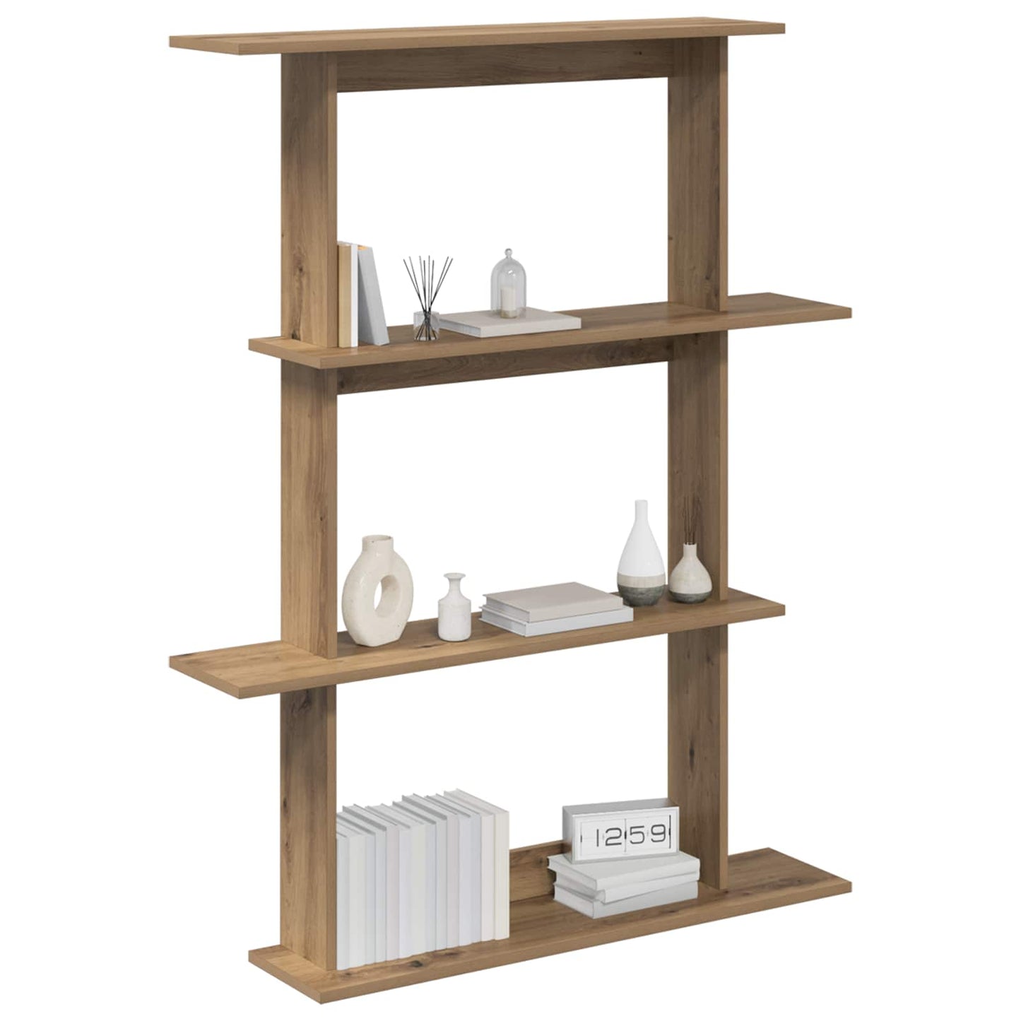 Vegghylleenhet Brun 100 x 20 x 126 cm Konstruert tre
