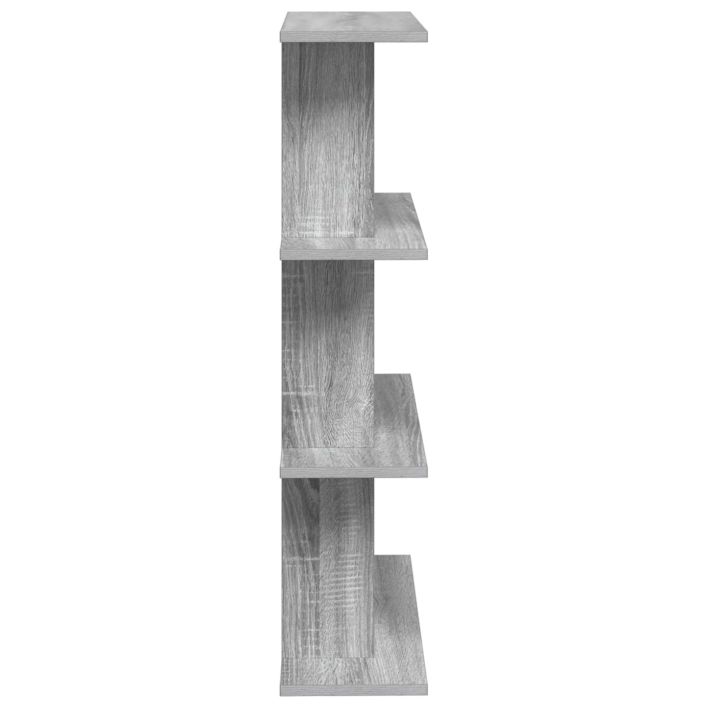 Vegghylle Veggmontert Grå 56 x 20 x 90 cm Konstruert tre