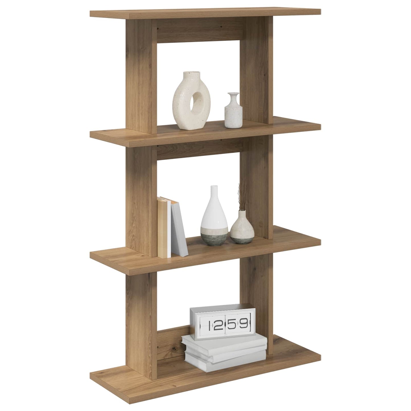 Vegghylle Veggmontert Brun 56 x 20 x 90 cm Konstruert tre