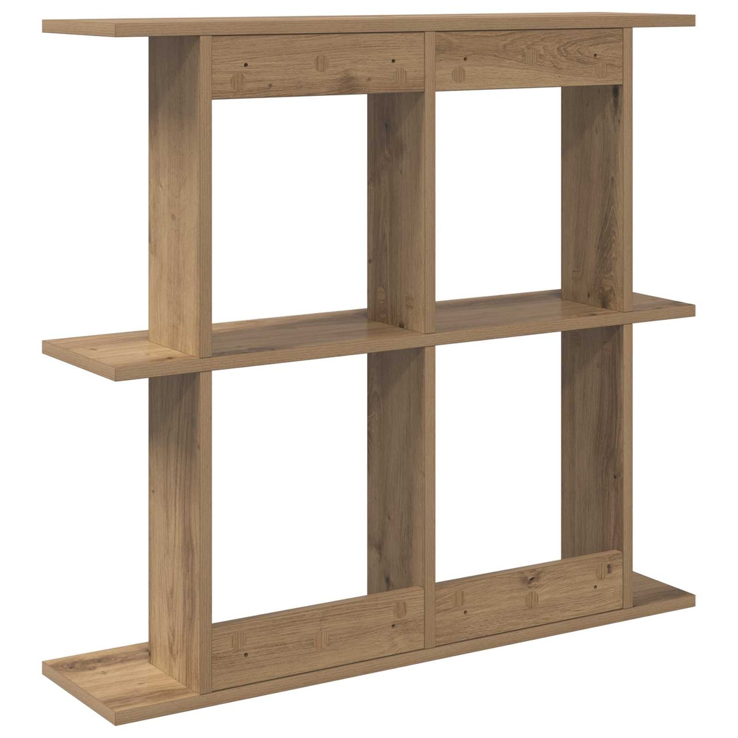 Vegghylle Veggmontert Brun 80 x 20 x 75 cm Konstruert tre