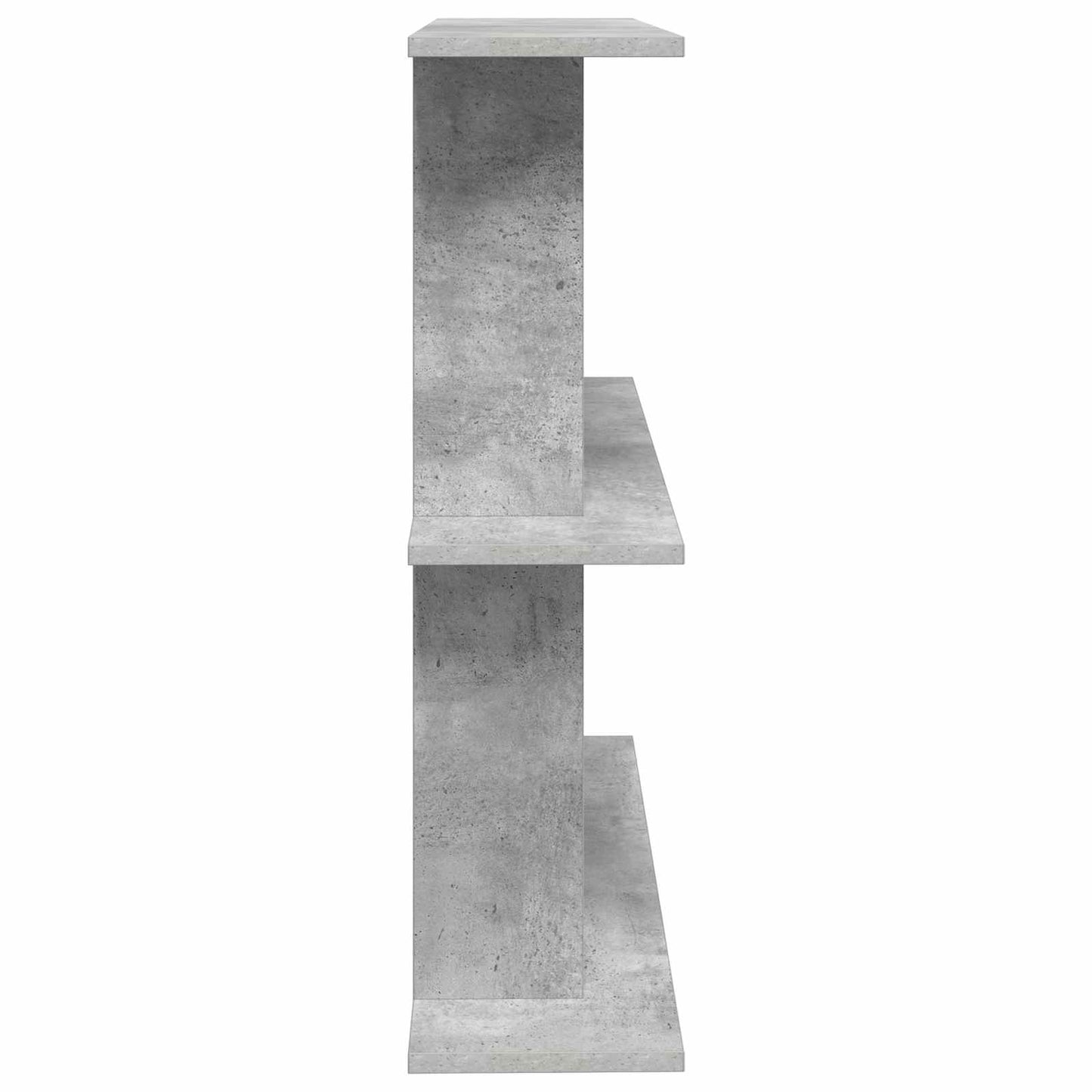 Vegghylle Veggmontert Grå 100 x 20 x 75 cm Konstruert tre