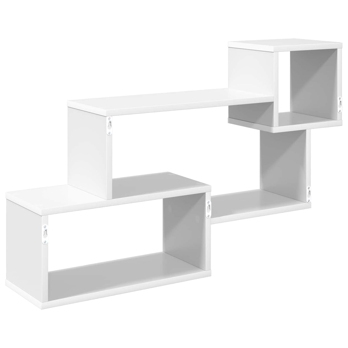 Flytende hylle Veggmontert Hvit 87 x 20 x 55 cm Konstruert tre