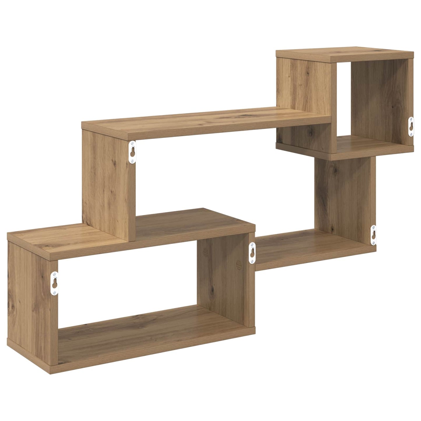 Flytende hylle Veggmontert Brun 87 x 20 x 55 cm Konstruert tre