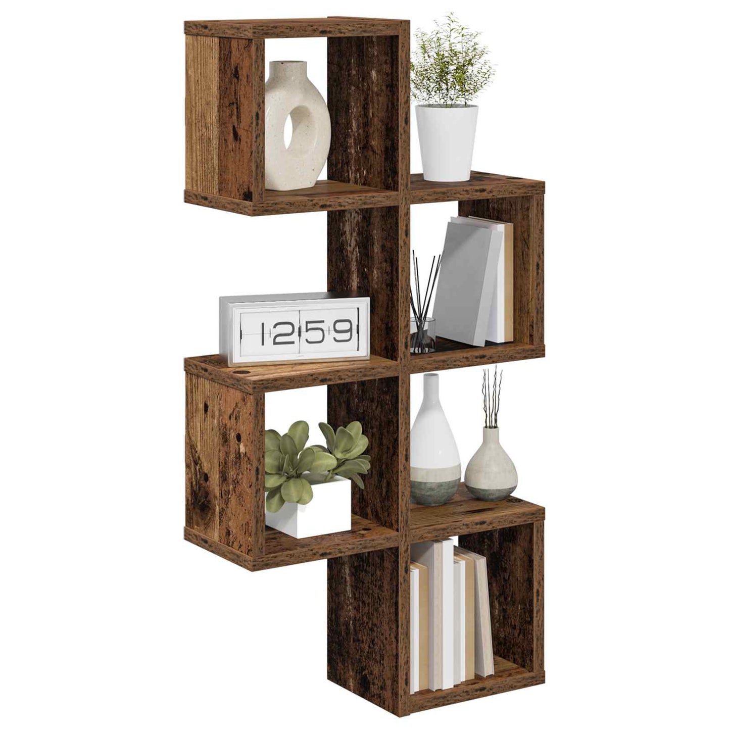 Vegghylle Veggmontert Brun 39 x 15 x 76 cm Konstruert tre