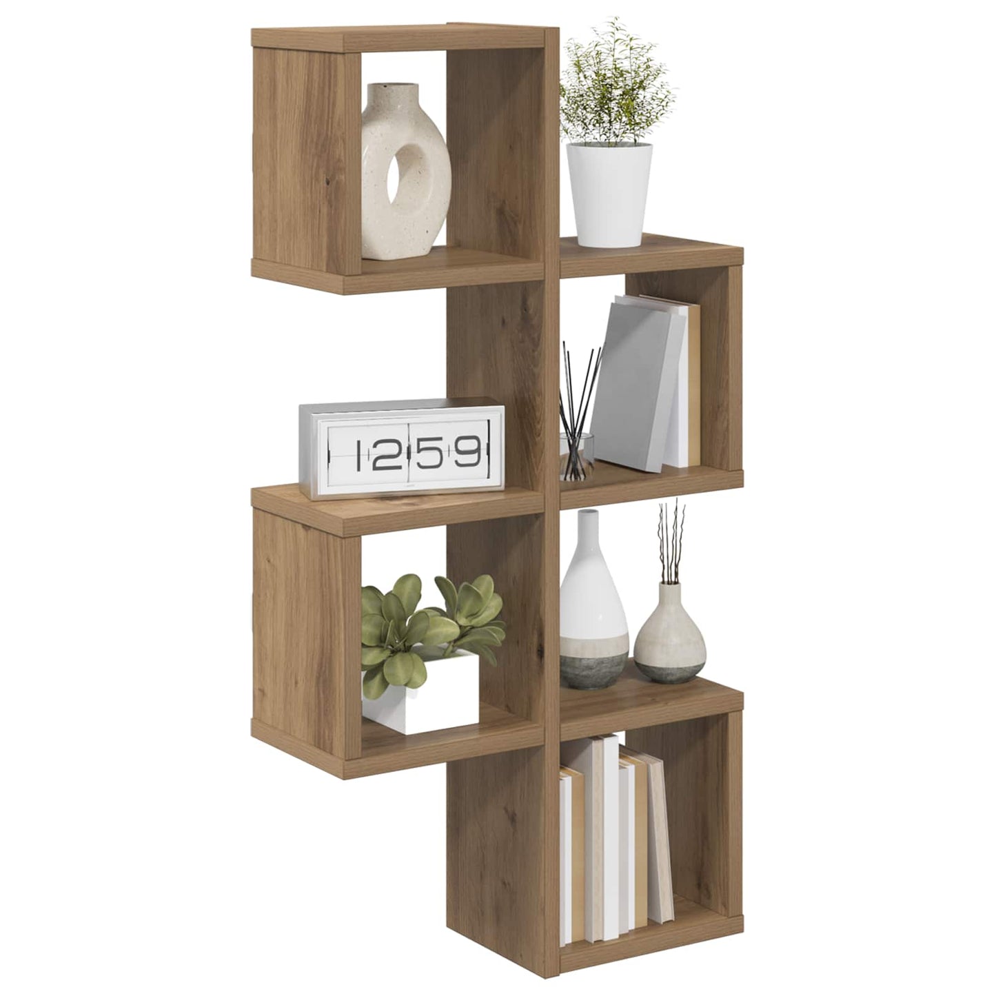 Vegghylle Veggmontert Brun 39 x 15 x 76 cm Konstruert tre