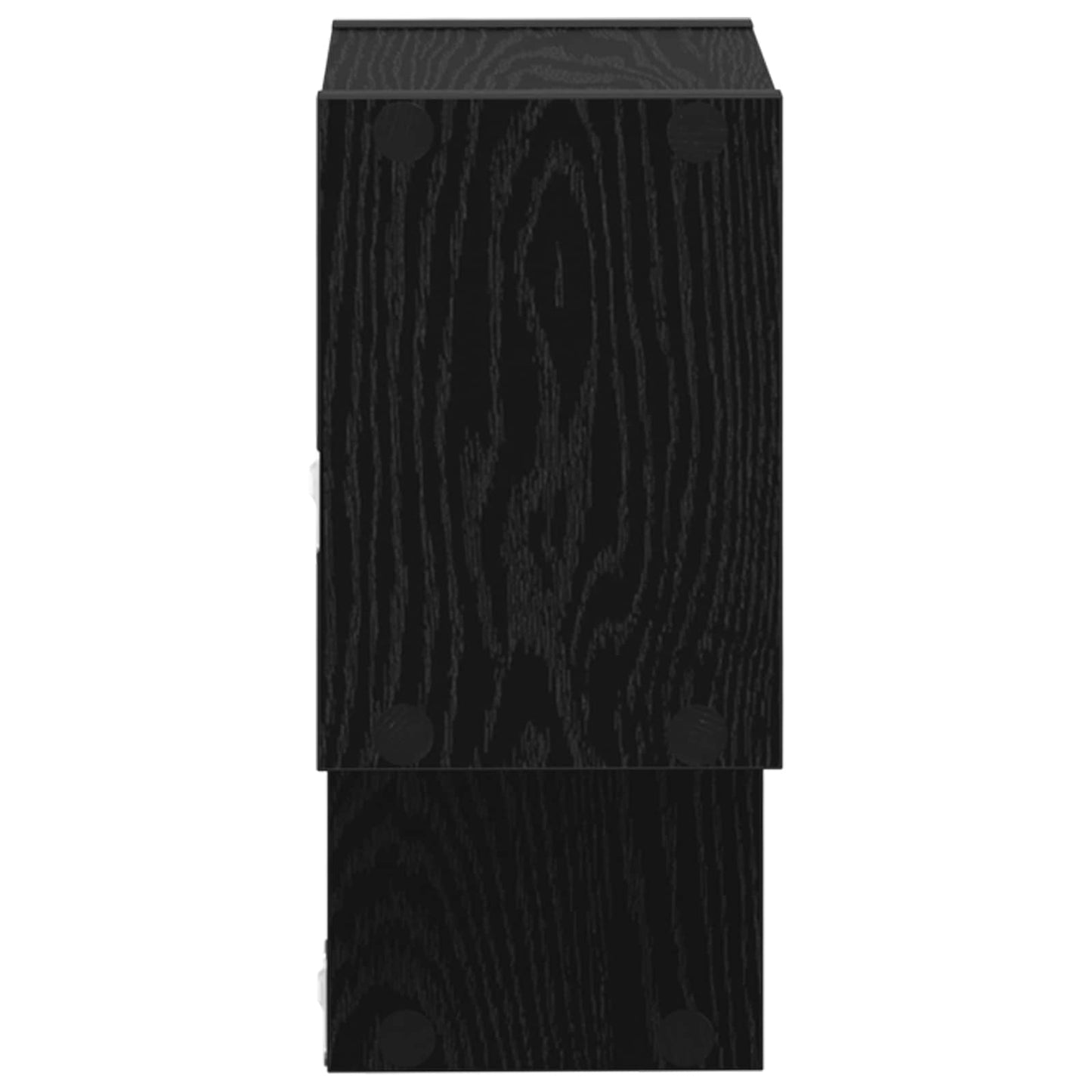 Vegghylle Veggmontert Svart 55 x 15 x 35 cm Konstruert tre