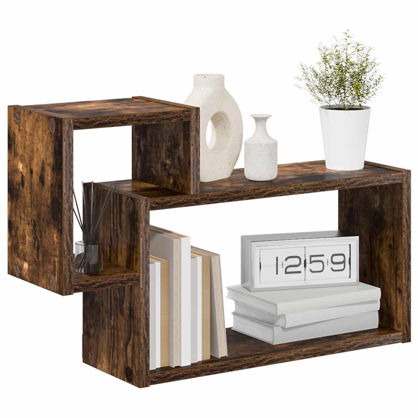 Vegghylle Veggmontert Brun 55 x 15 x 35 cm Konstruert tre