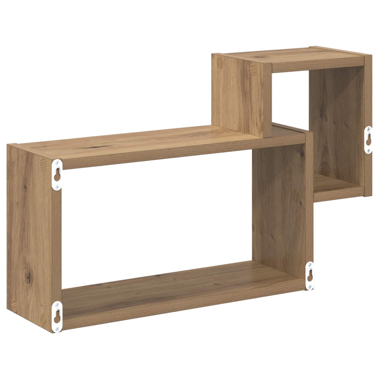Vegghylle Veggmontert Brun 55 x 15 x 35 cm Konstruert tre