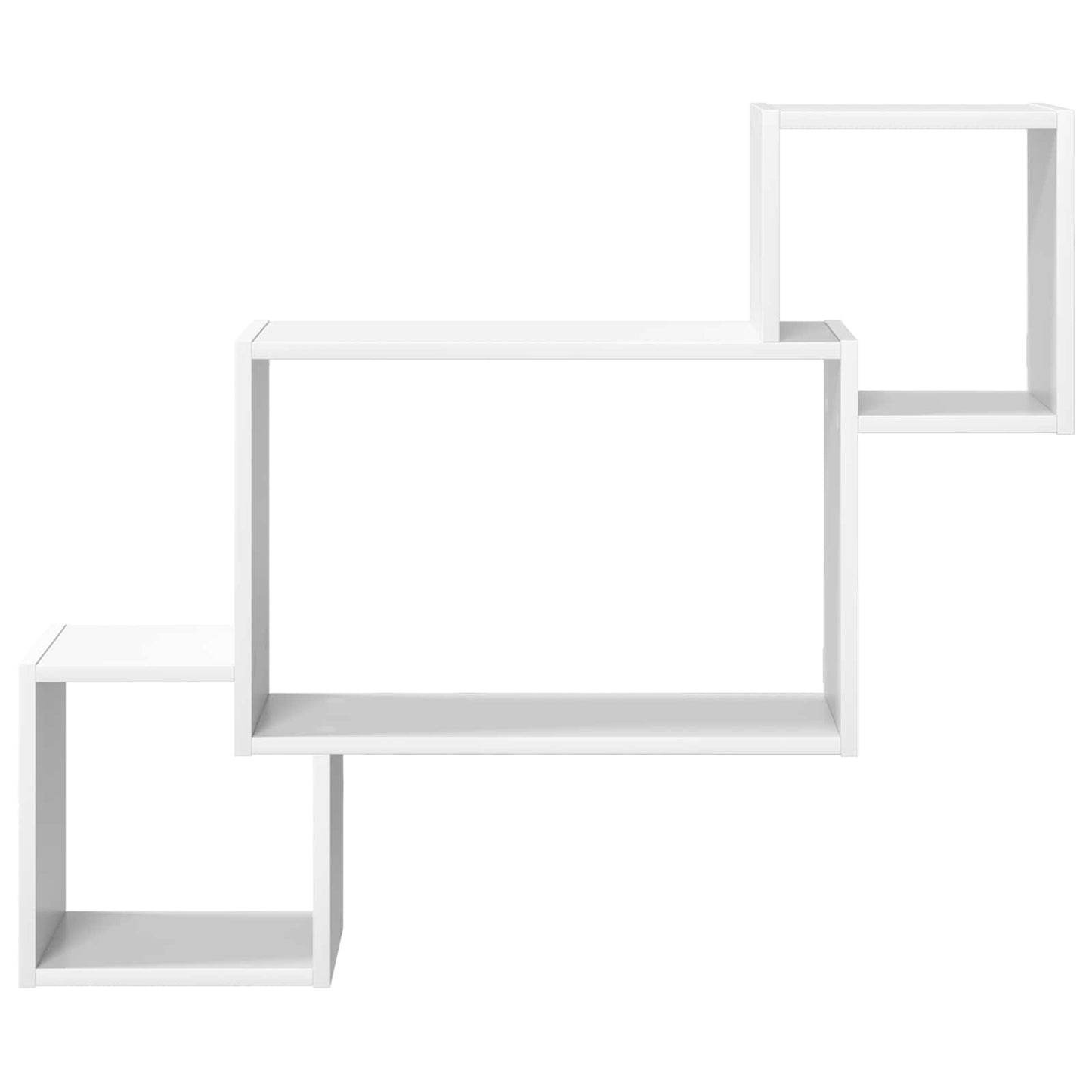 Vegghylle Veggmontert Hvit 91,5 x 15 x 76 cm Konstruert tre