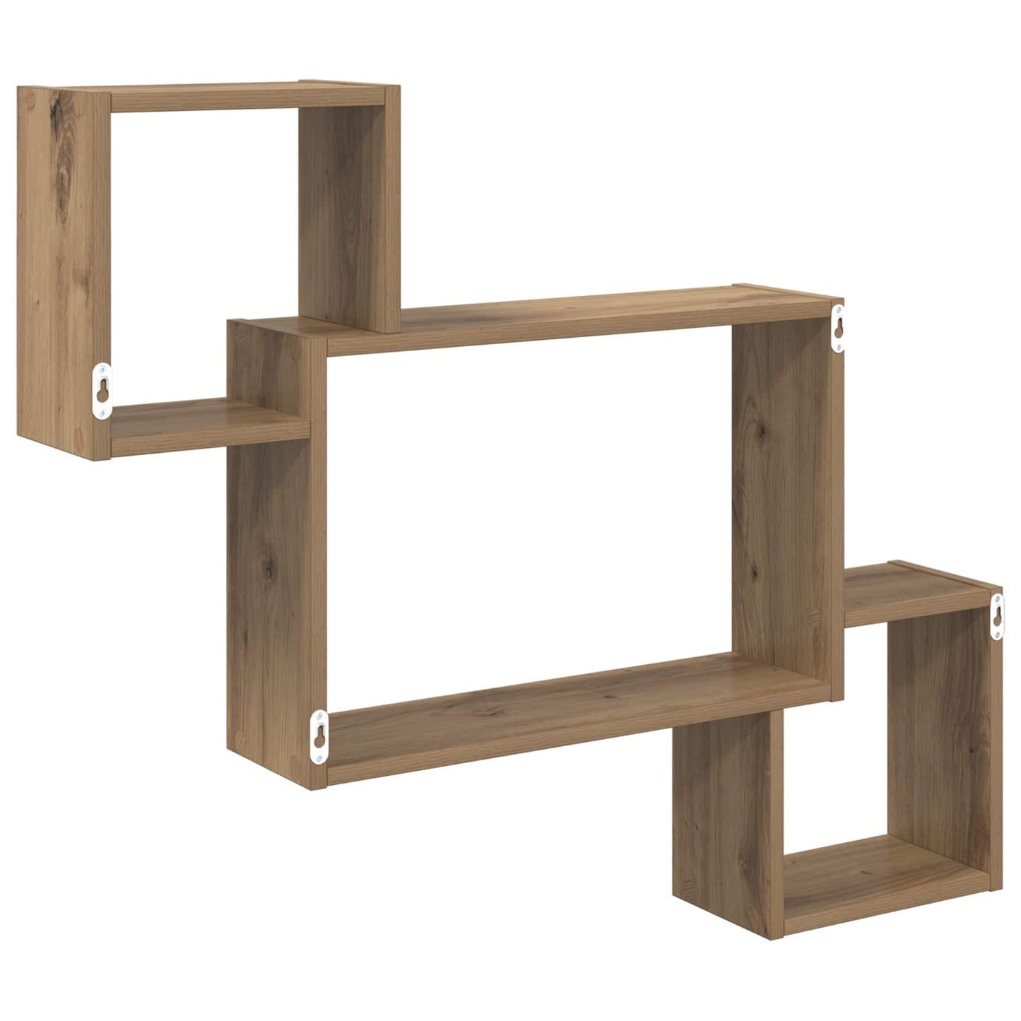 Vegghylle Veggmontert Brun 91,5 x 15 x 76 cm Konstruert tre
