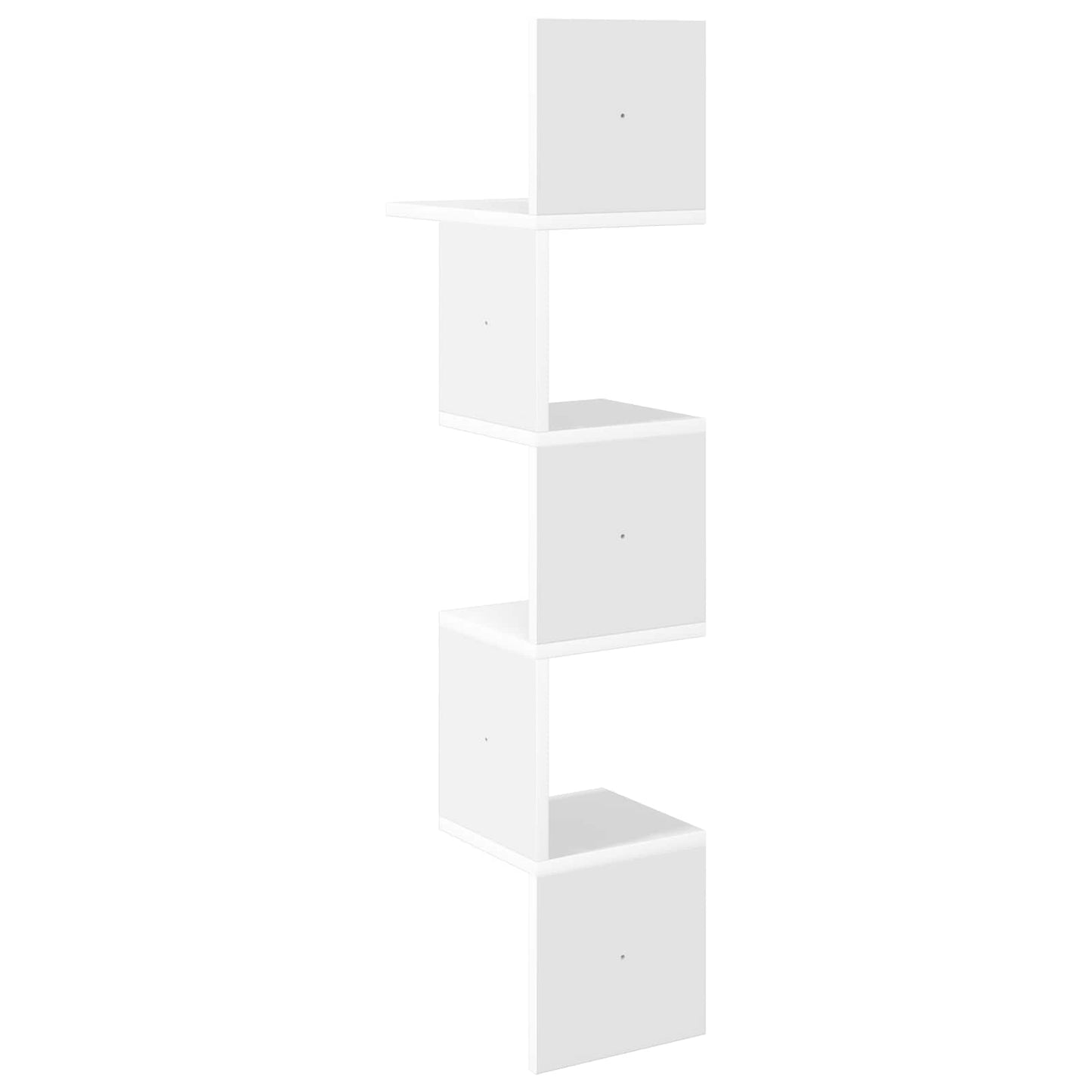 Vegghylle Veggmontert Hvit 32 x 21 x 107 cm Konstruert tre