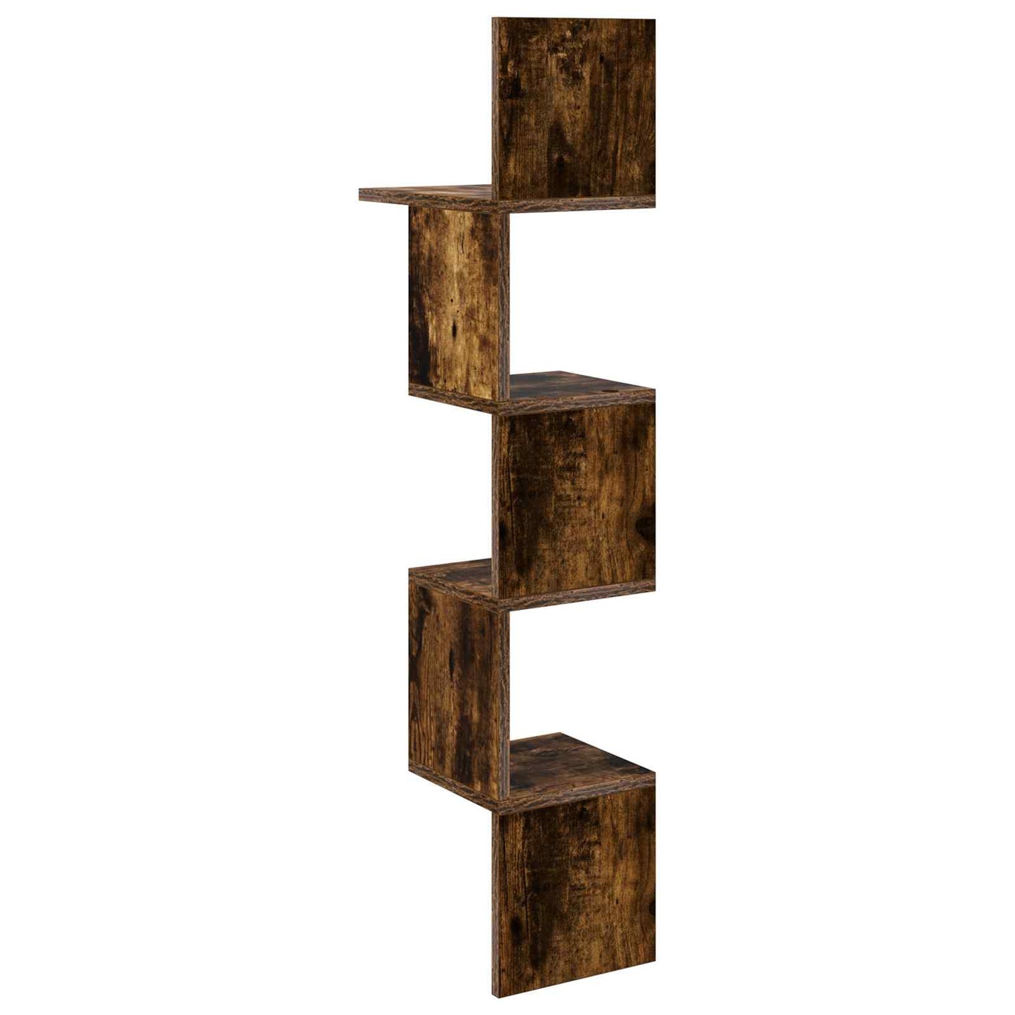 Vegghylle Veggmontert Brun 32 x 21 x 107 cm Konstruert tre