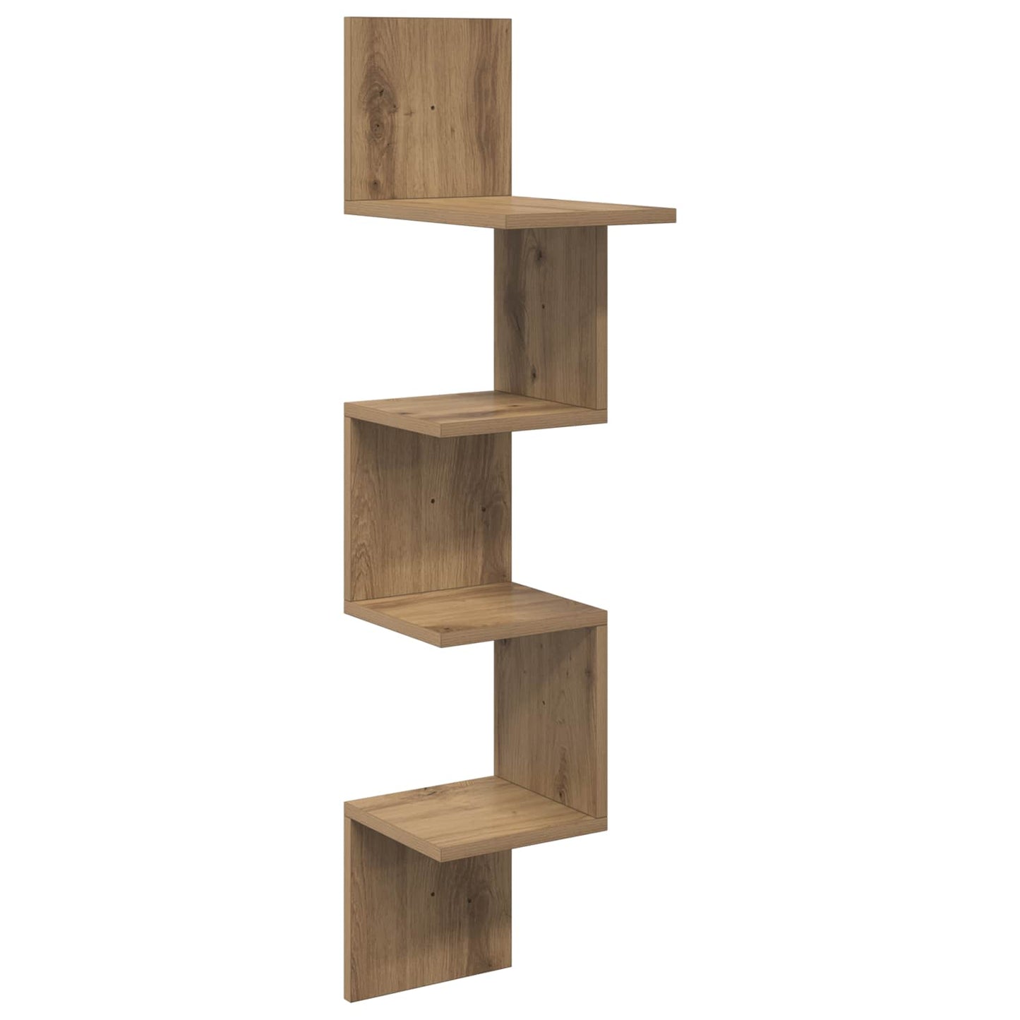 Vegghylle Veggmontert Brun 32 x 21 x 107 cm Konstruert tre