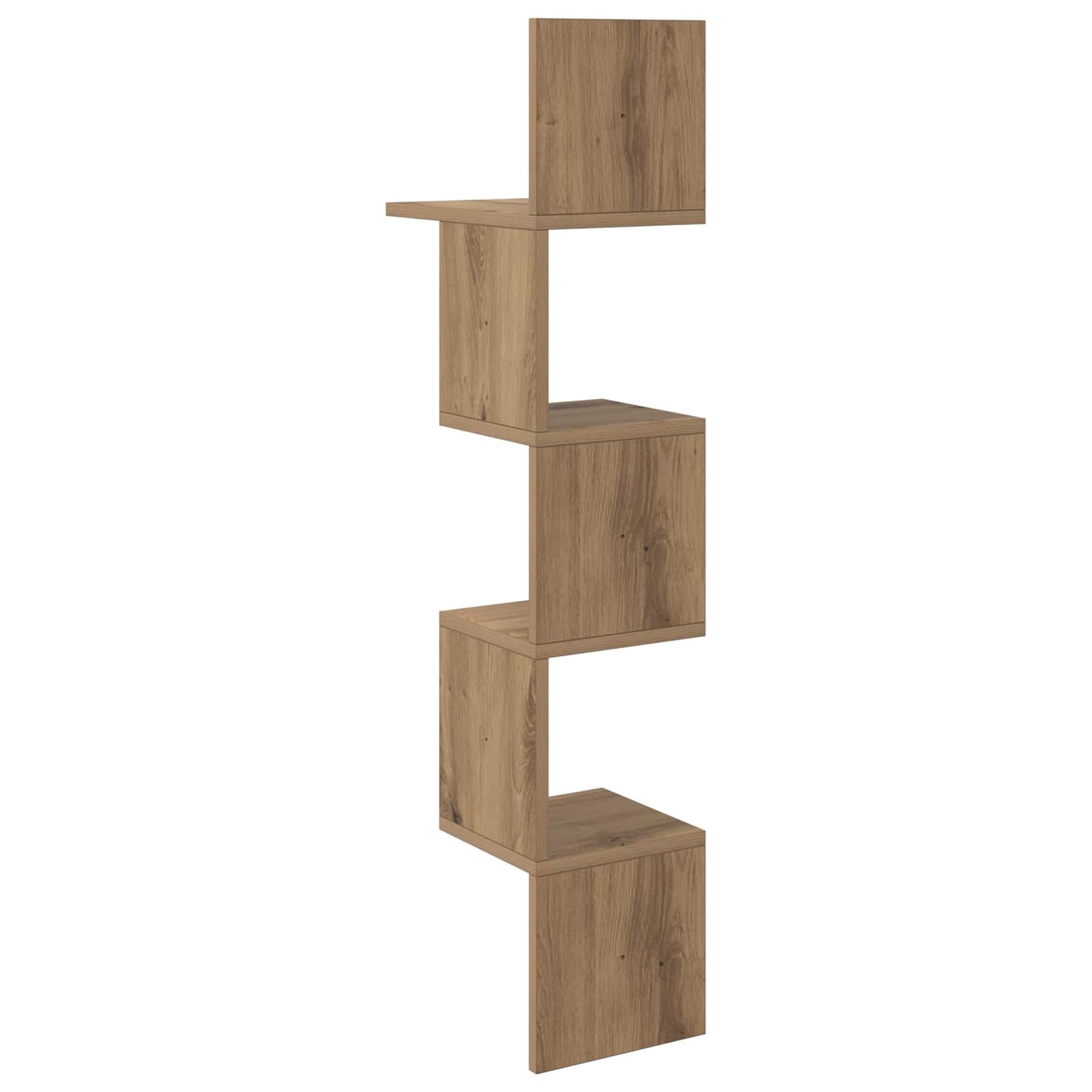 Vegghylle Veggmontert Brun 32 x 21 x 107 cm Konstruert tre