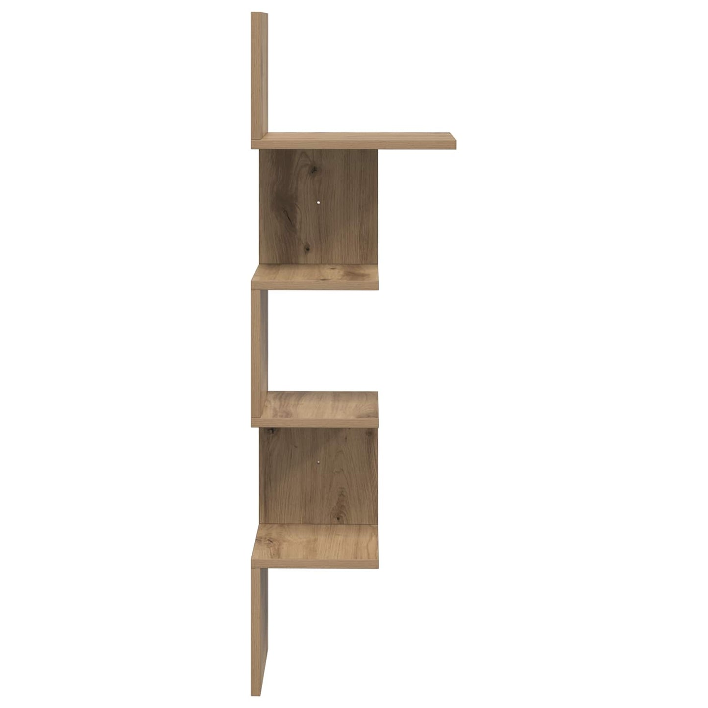 Vegghylle Veggmontert Brun 32 x 21 x 107 cm Konstruert tre