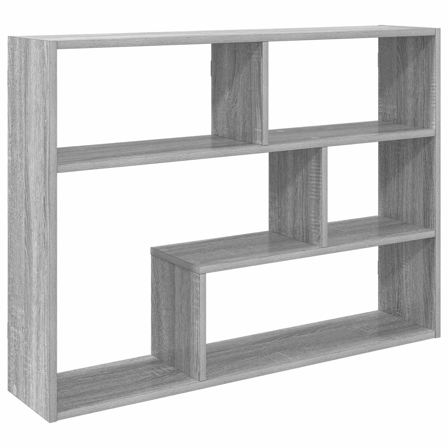 Vegghylle Veggmontert Grå 95 x 20 x 69,5 cm Konstruert tre