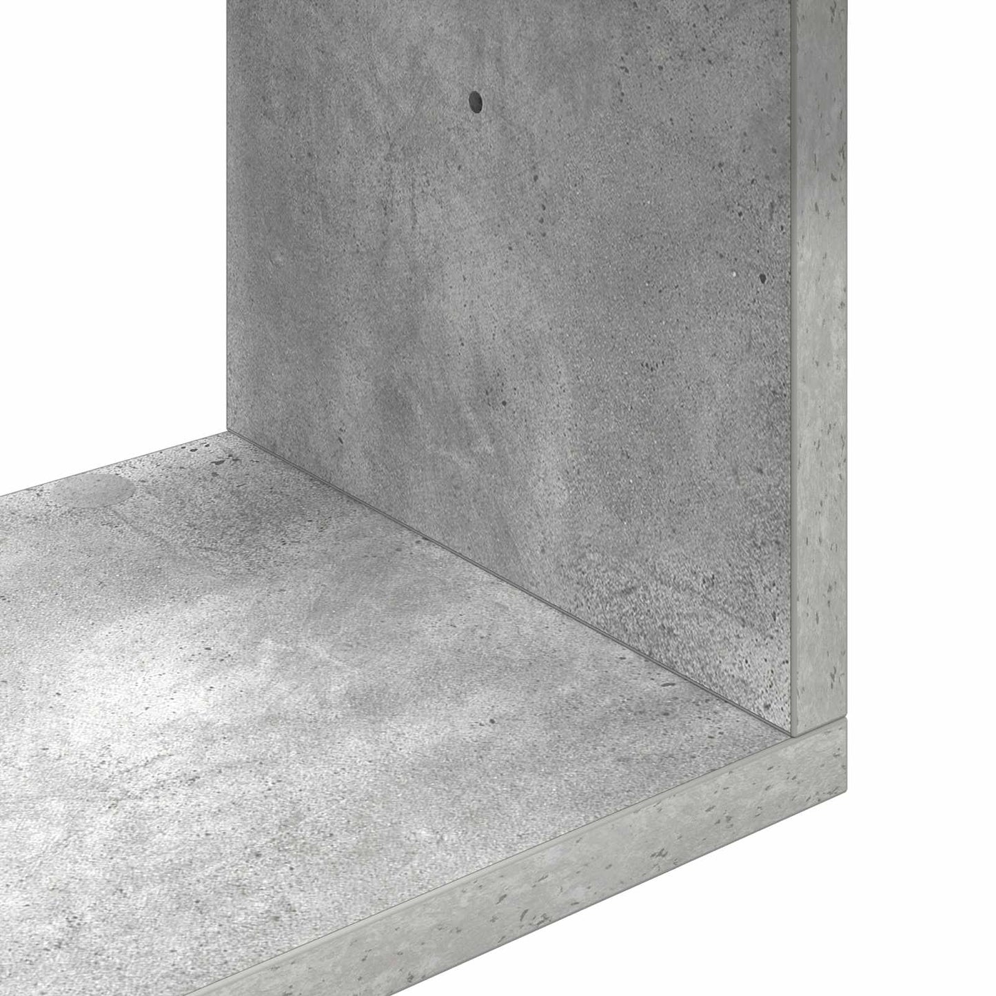 Vegghylle Betonggrå 70 x 20 x 100 cm Konstruert tre