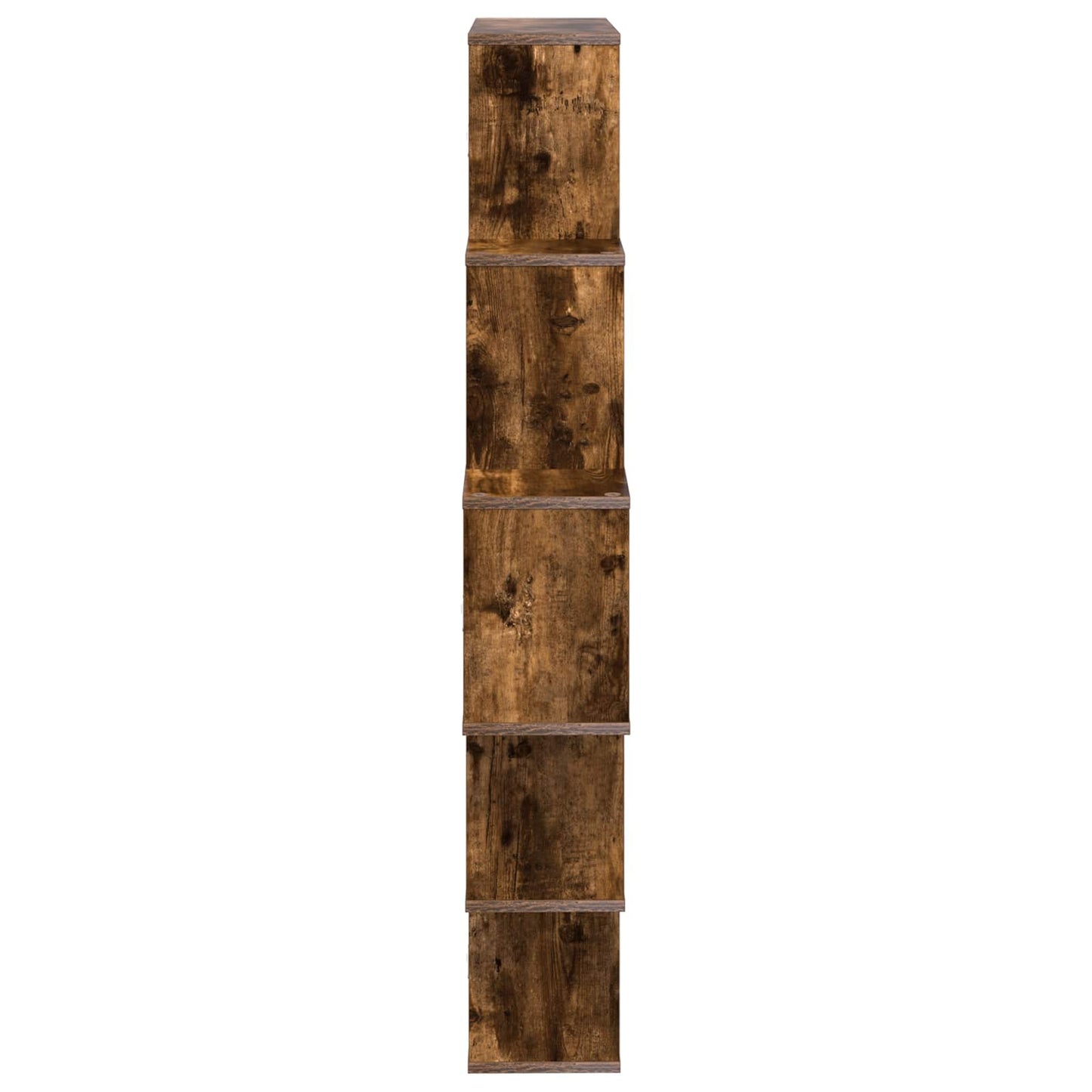 Vegghylle Røkt Eik 120 x 20 x 136 cm Konstruert tre