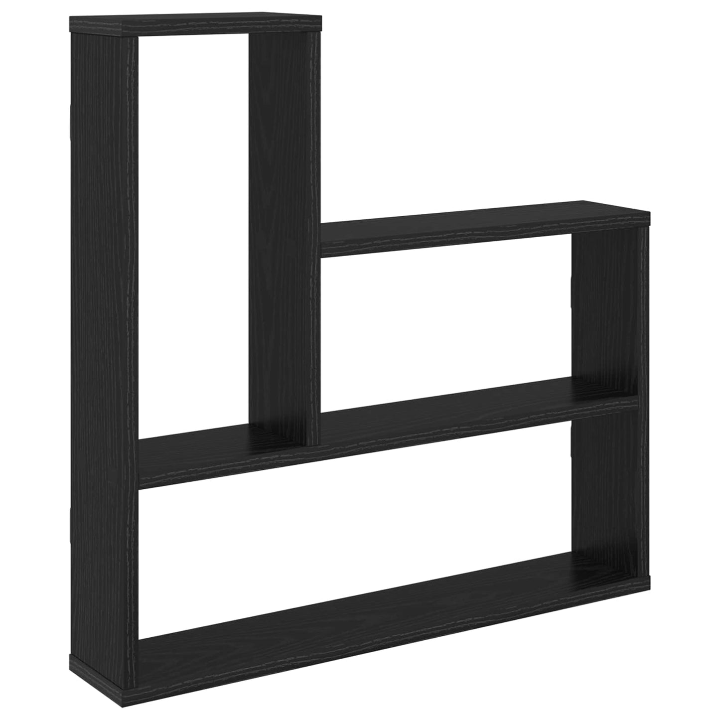 Vegghylle Svart eik 60 x 11 x 60 cm Konstruert tre