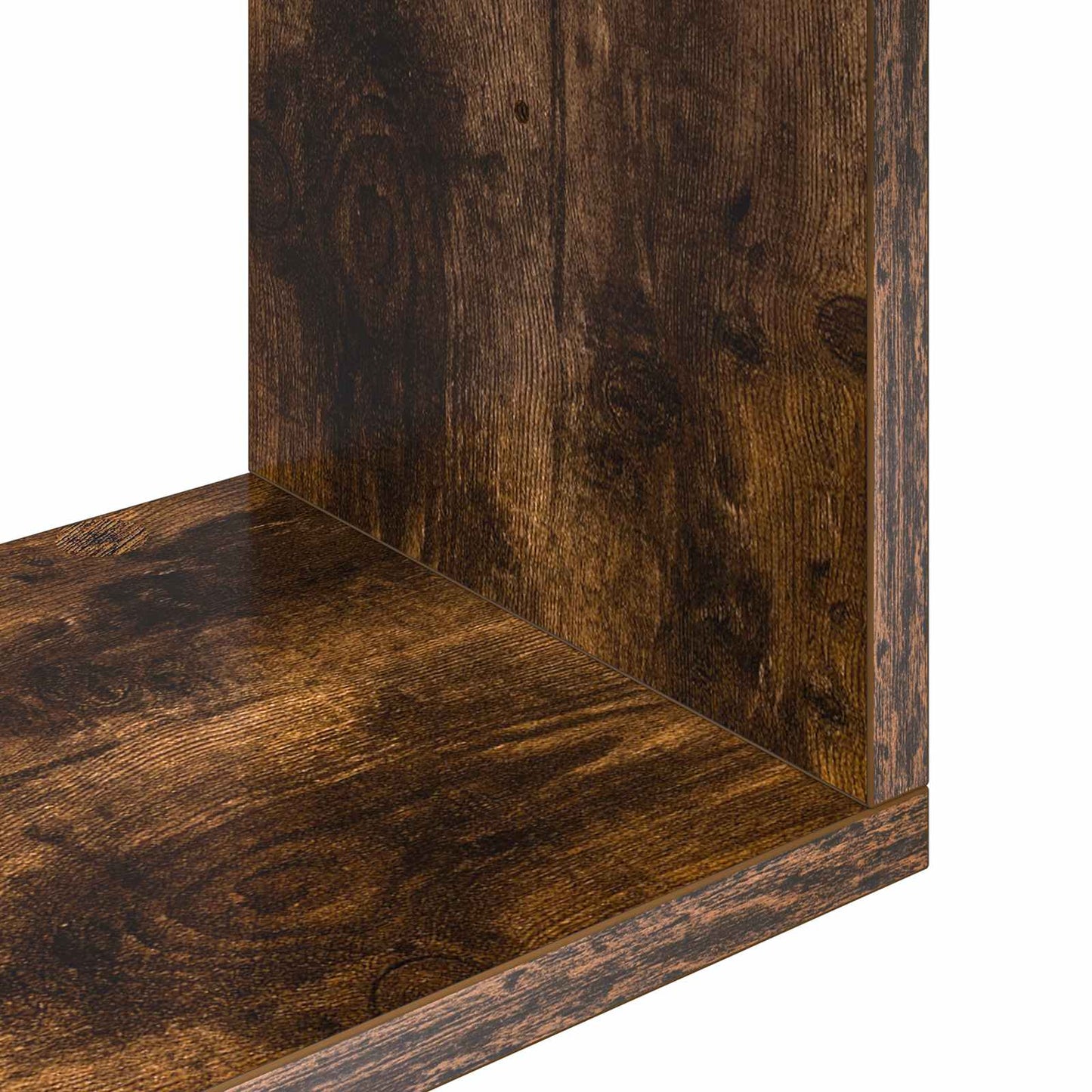 Vegghylle Røkt Eik 60 x 11 x 60 cm Konstruert tre